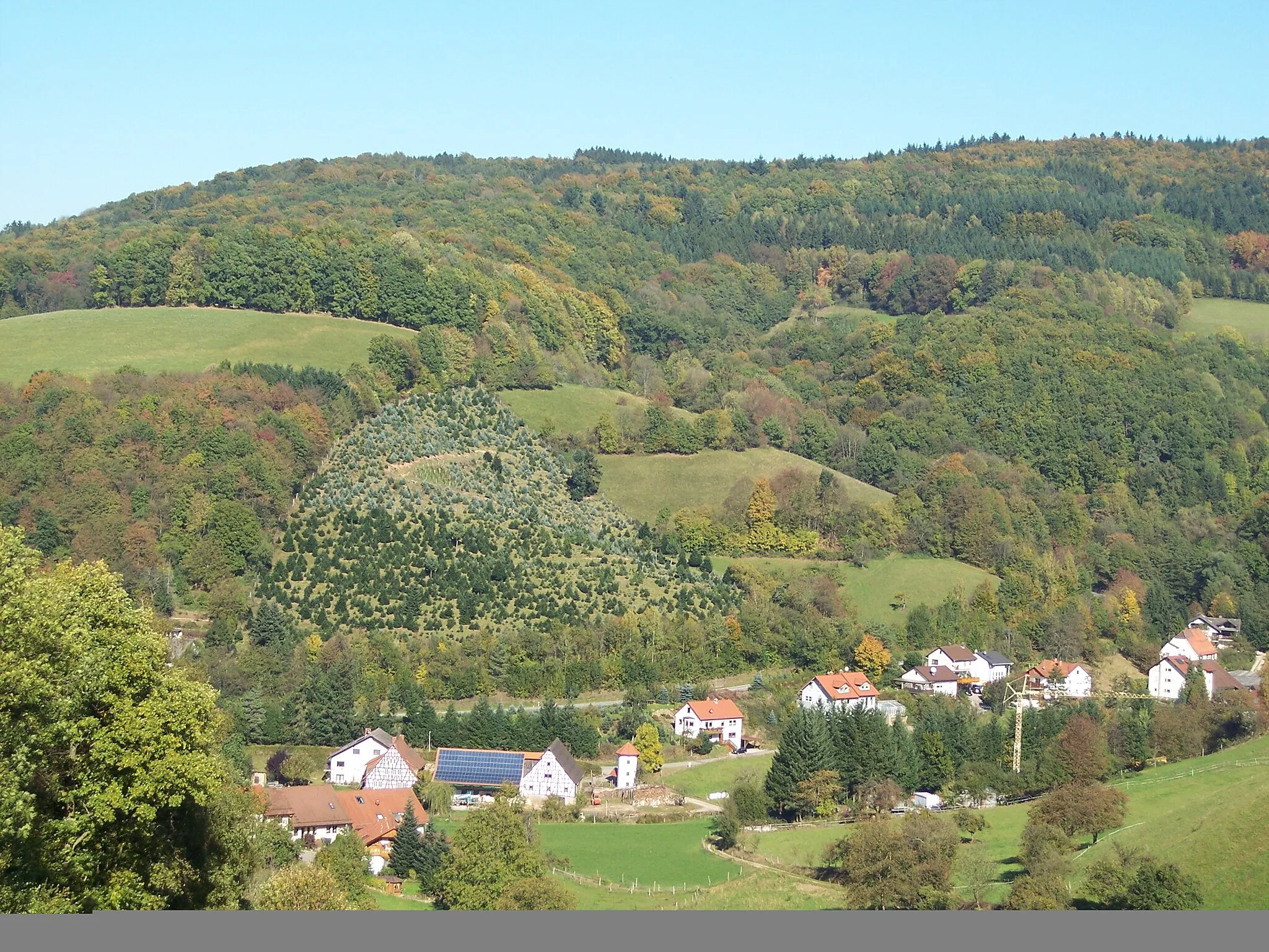 Photo showing: Blick vom Daumberg auf den Waldskopf