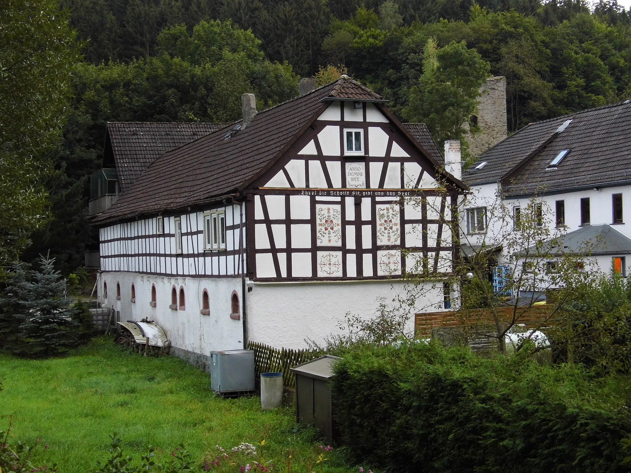 Photo showing: Landsteiner Mühle, Fachwerkgebäude