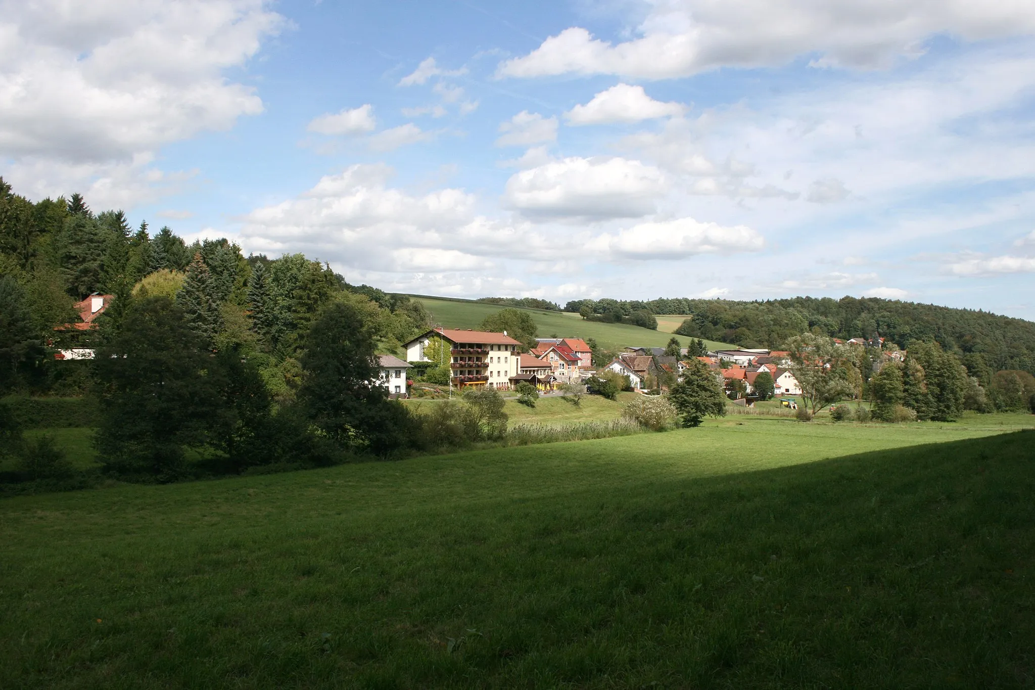 Photo showing: Annelsbach, OT von Höchst i. Odw., Ansicht von WSW.