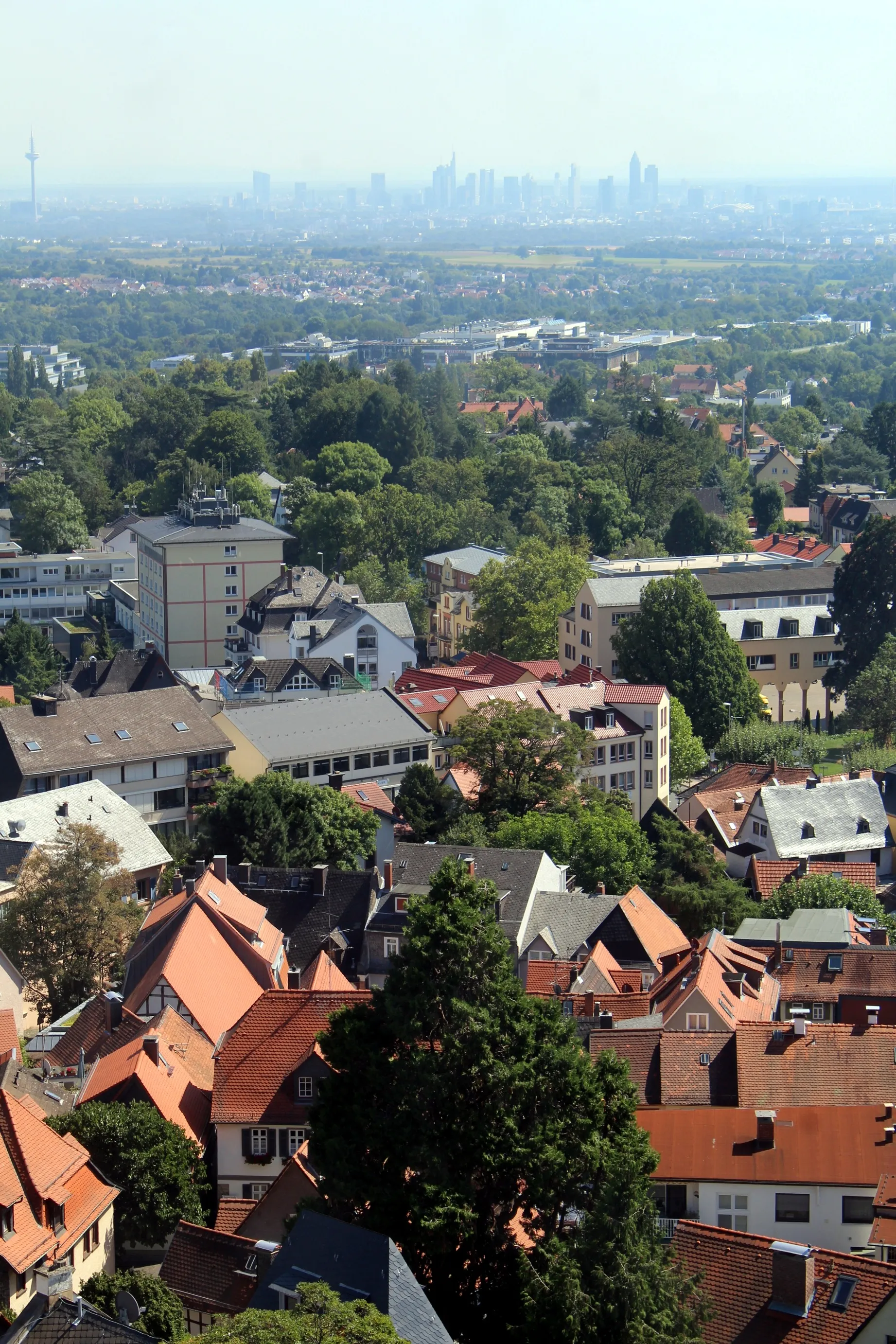 Photo showing: Kronberg im Taunus, castle, view to the town