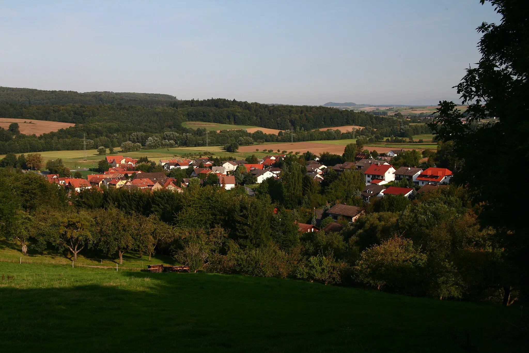 Photo showing: Panoramic view over Nieder-Kainsbach