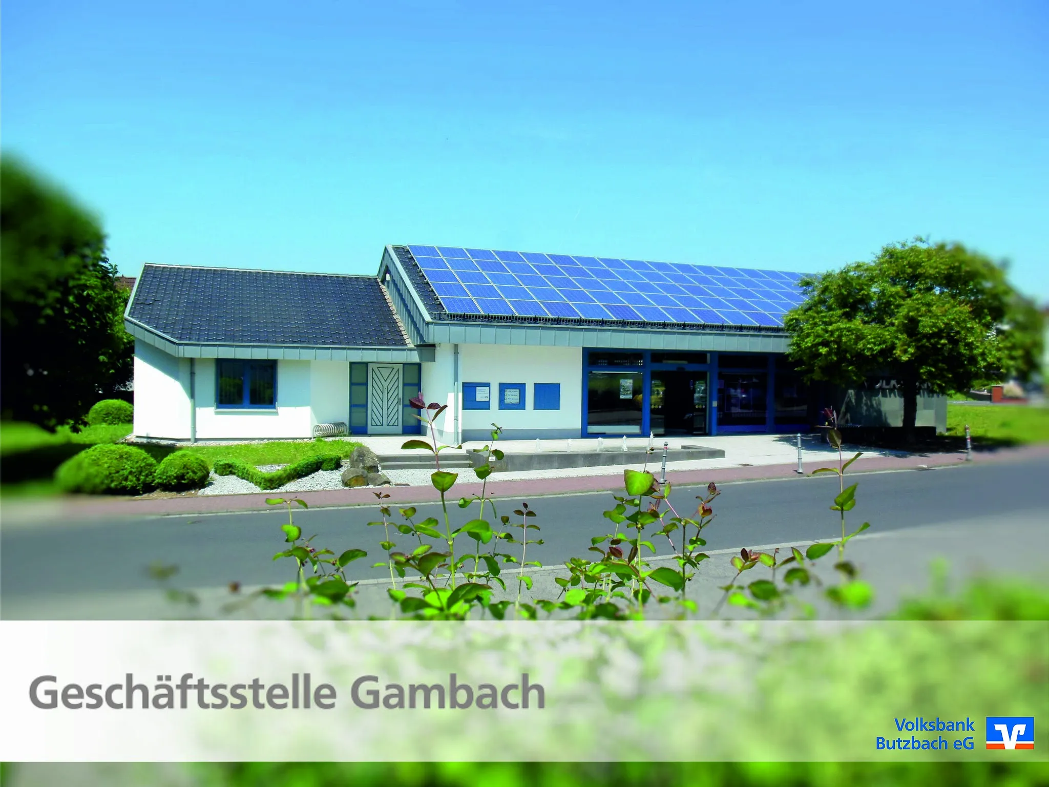 Photo showing: Volksbank Butzbach eG - Geschäftsstelle Gambach