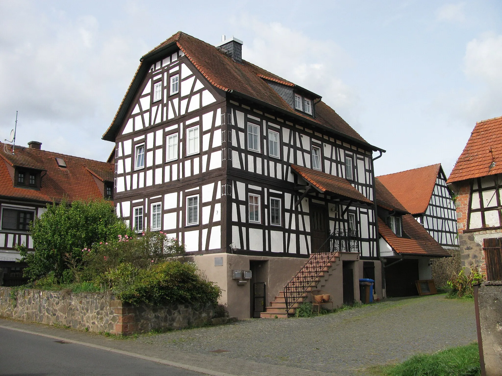 Photo showing: das Haus Beundehöfer Straße 7 in Ronneburg-Altwiedermus