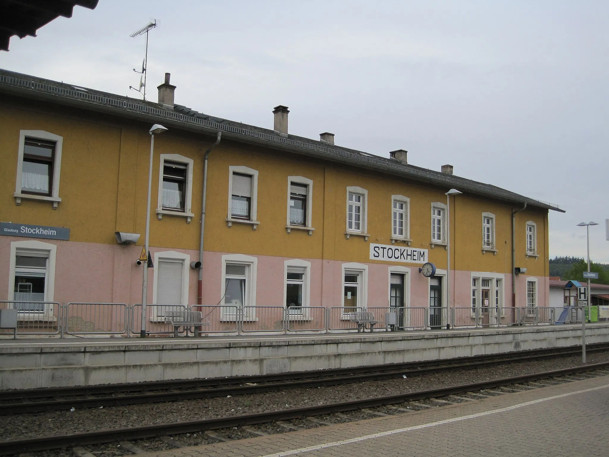 Photo showing: Glauburg-Stockheim station, Glauburg, Germany