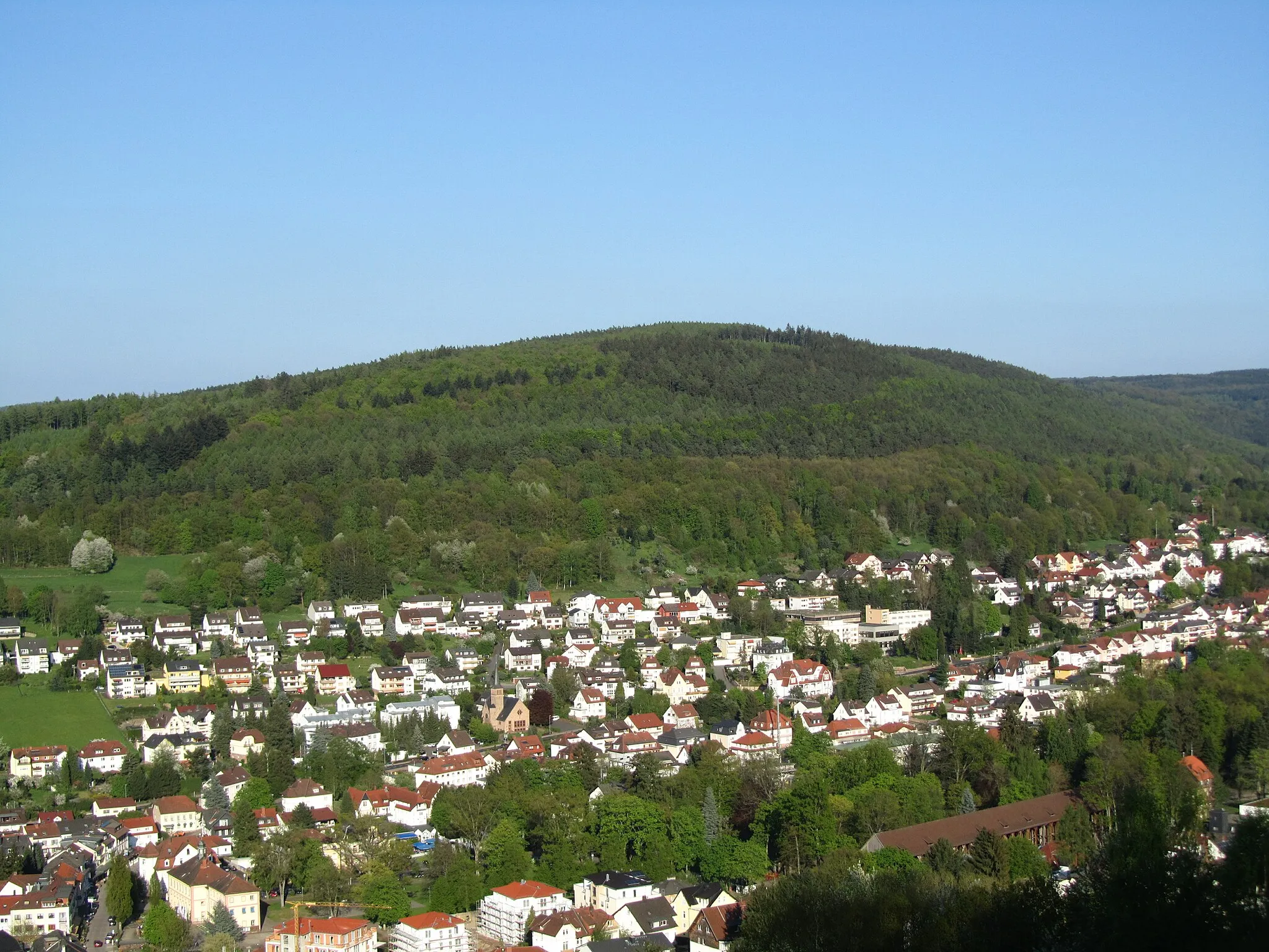 Photo showing: Blick vom Molkenberg über Bad Orb zum Wintersberg