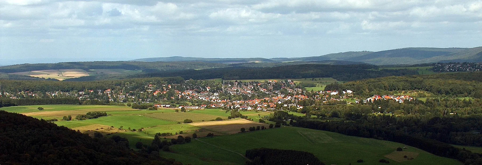 Photo showing: Panorama of Schloßborn, Germany