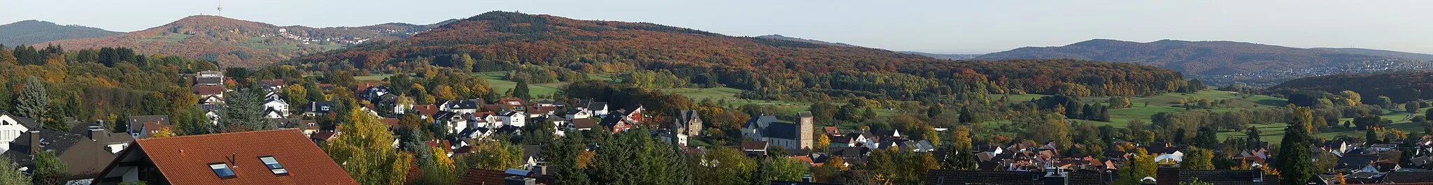 Photo showing: View over Oberjosbach to the southeast.