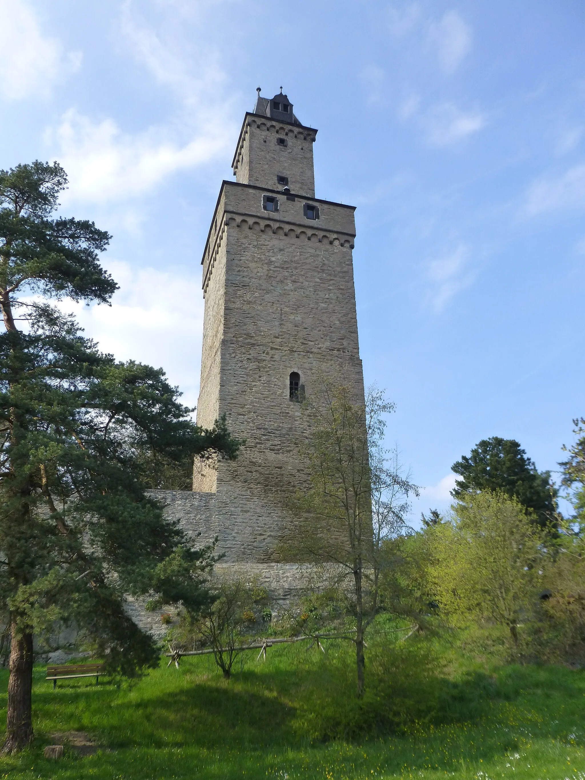 Photo showing: Freiturm der Burg Kronberg