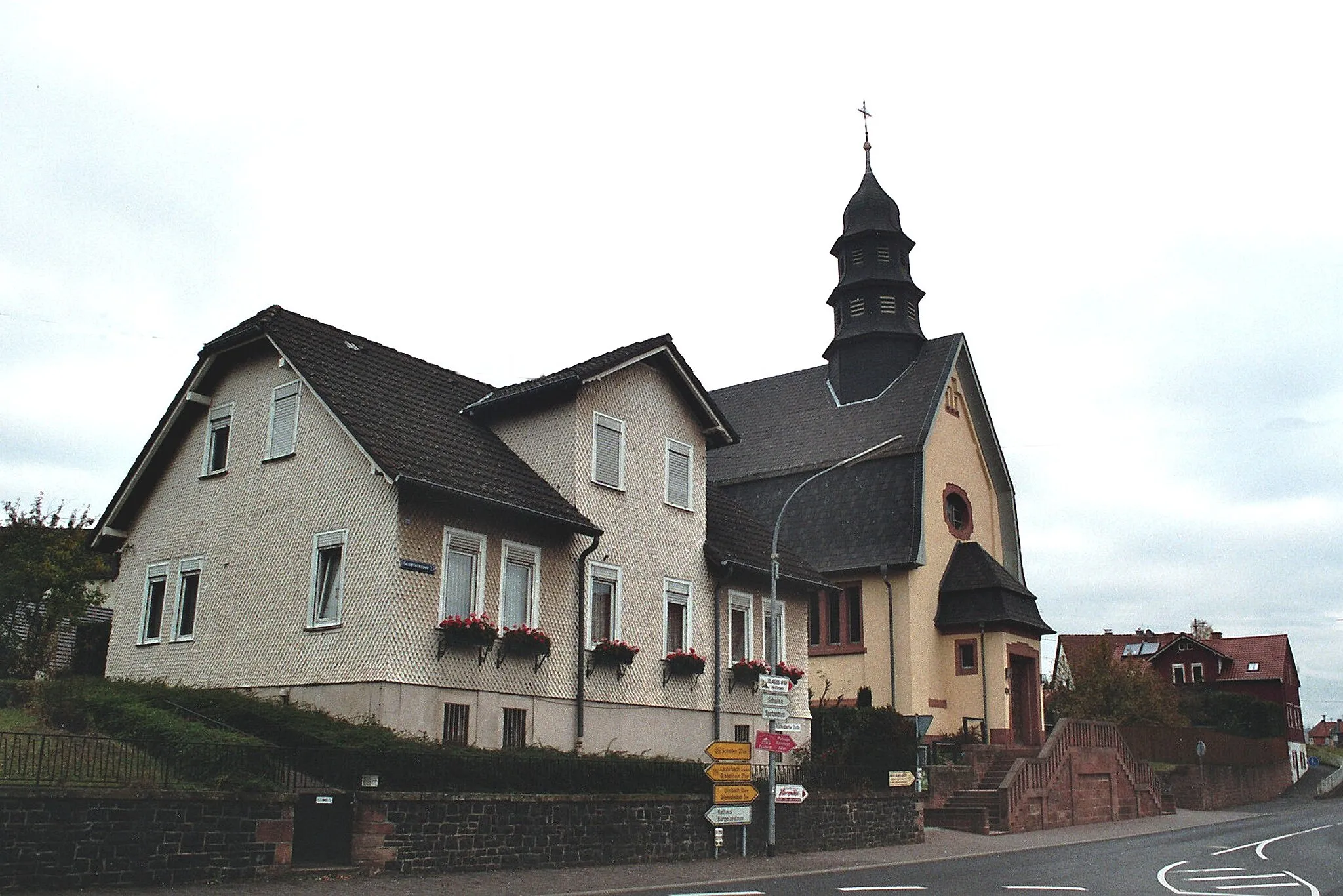 Photo showing: Birstein, the church Mariae Visitation