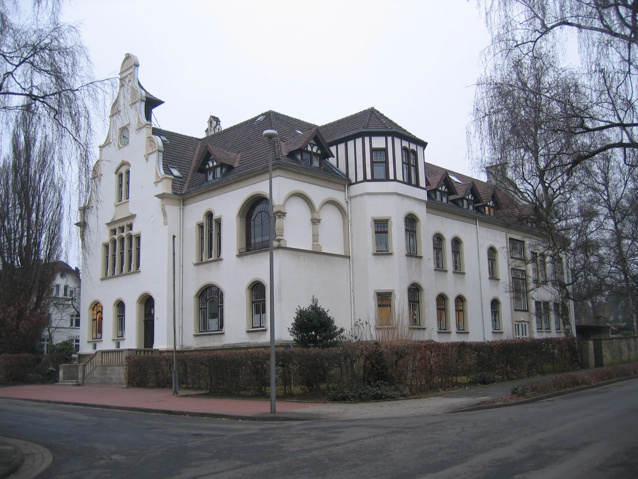 Photo showing: Former town hall (now music school) in Bünde, District of Herford, North Rhine-Westphalia, Germany.