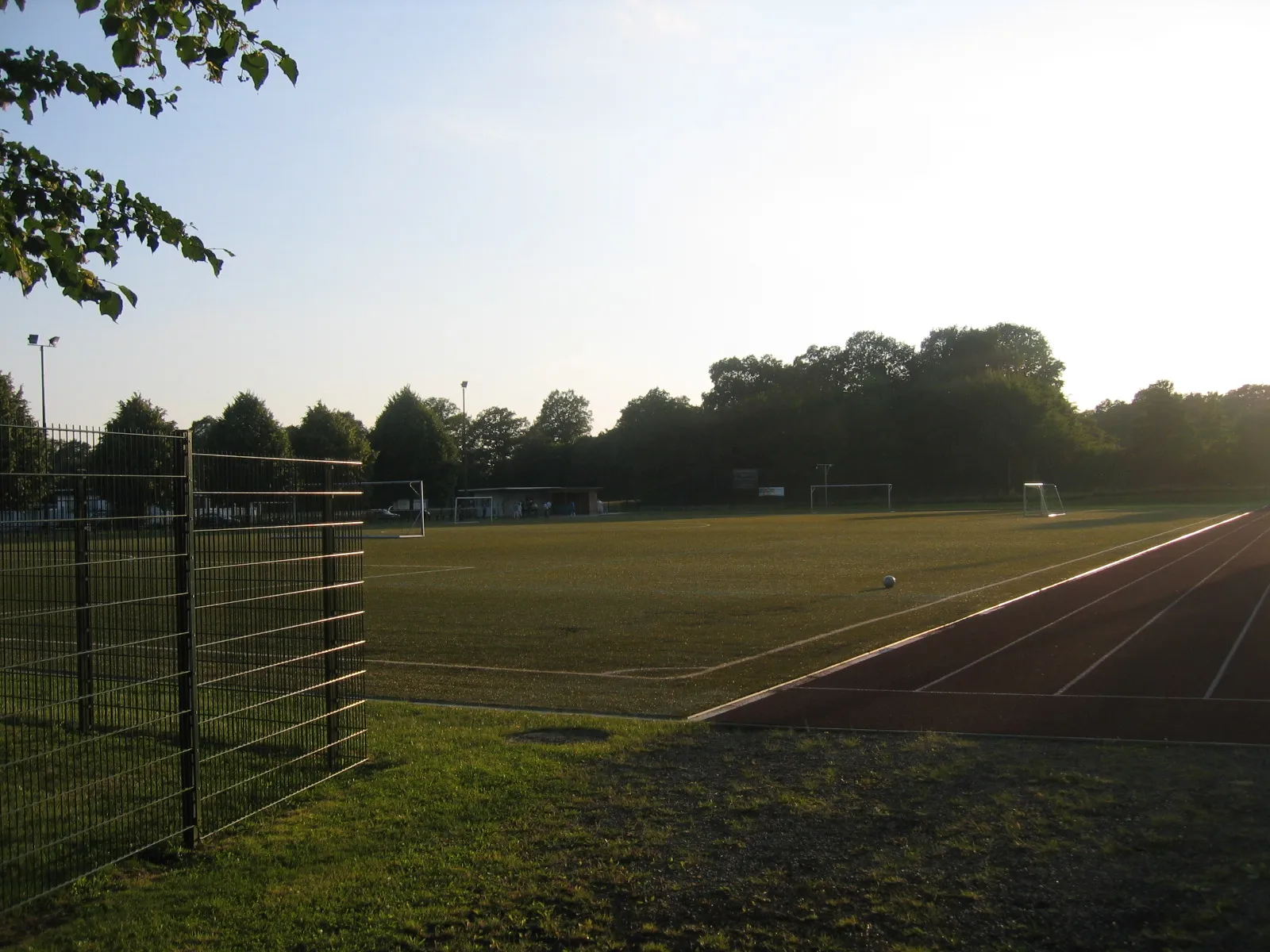 Photo showing: Soccer field in Bünde, District of  Herford, North Rhine-Westphalia, Germany.