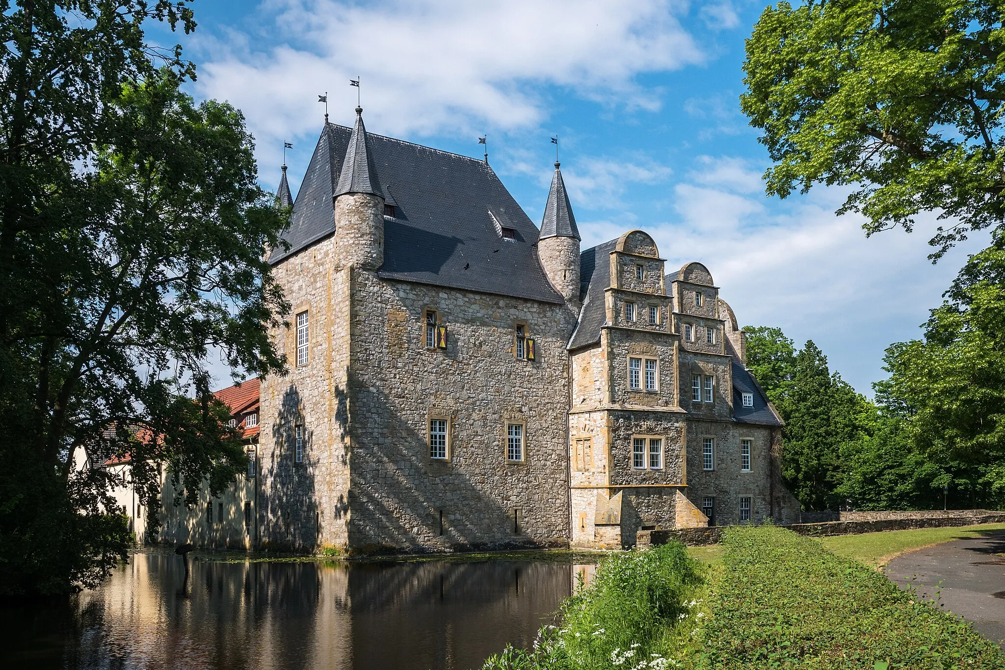 Photo showing: Water castle Schelenburg. Bissendorf, Lower Saxony, Germany