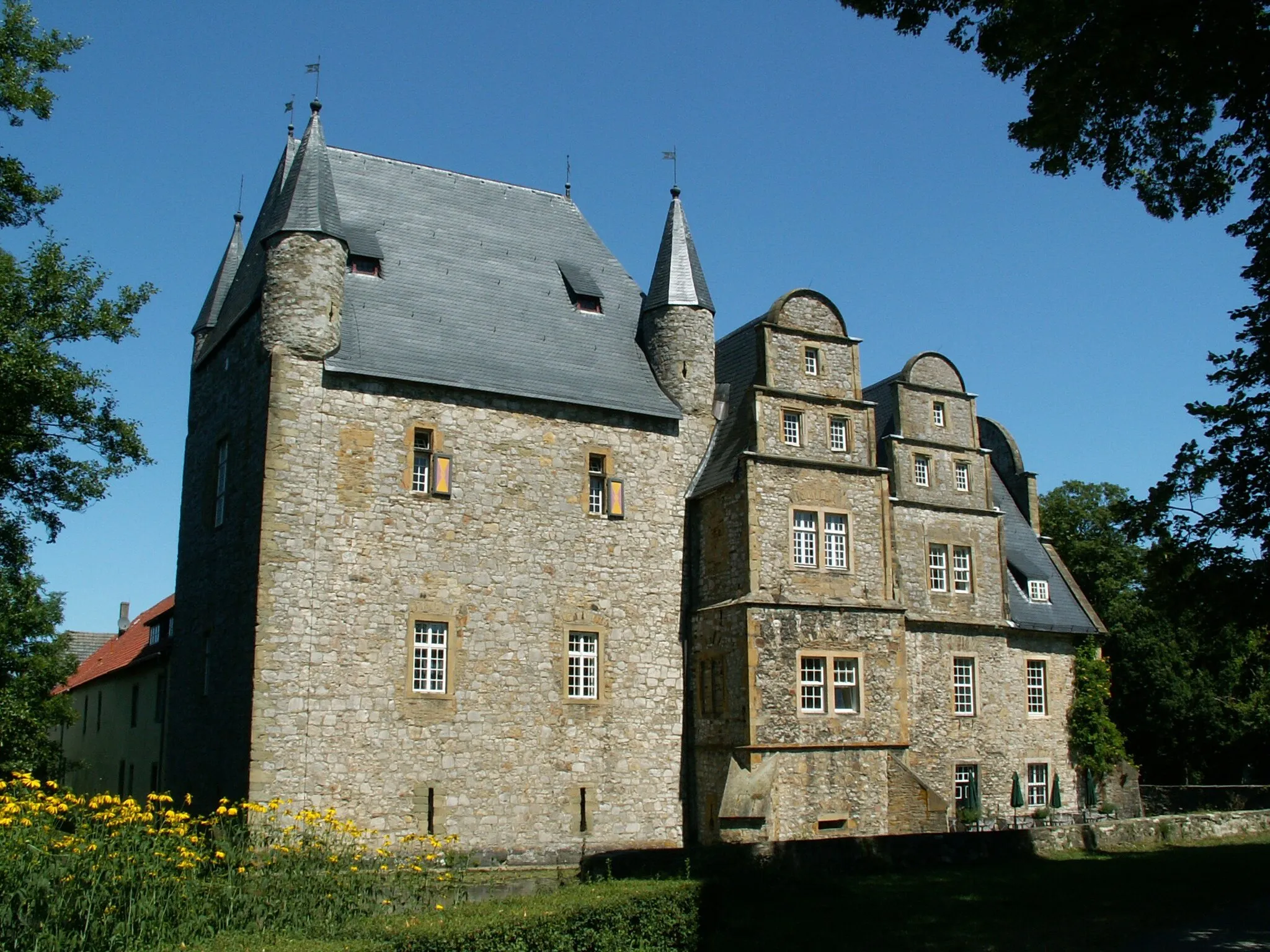Photo showing: Schelenburg, Wasserschloss der Weserrenaissance in Bissendorf, Ansicht von Süden