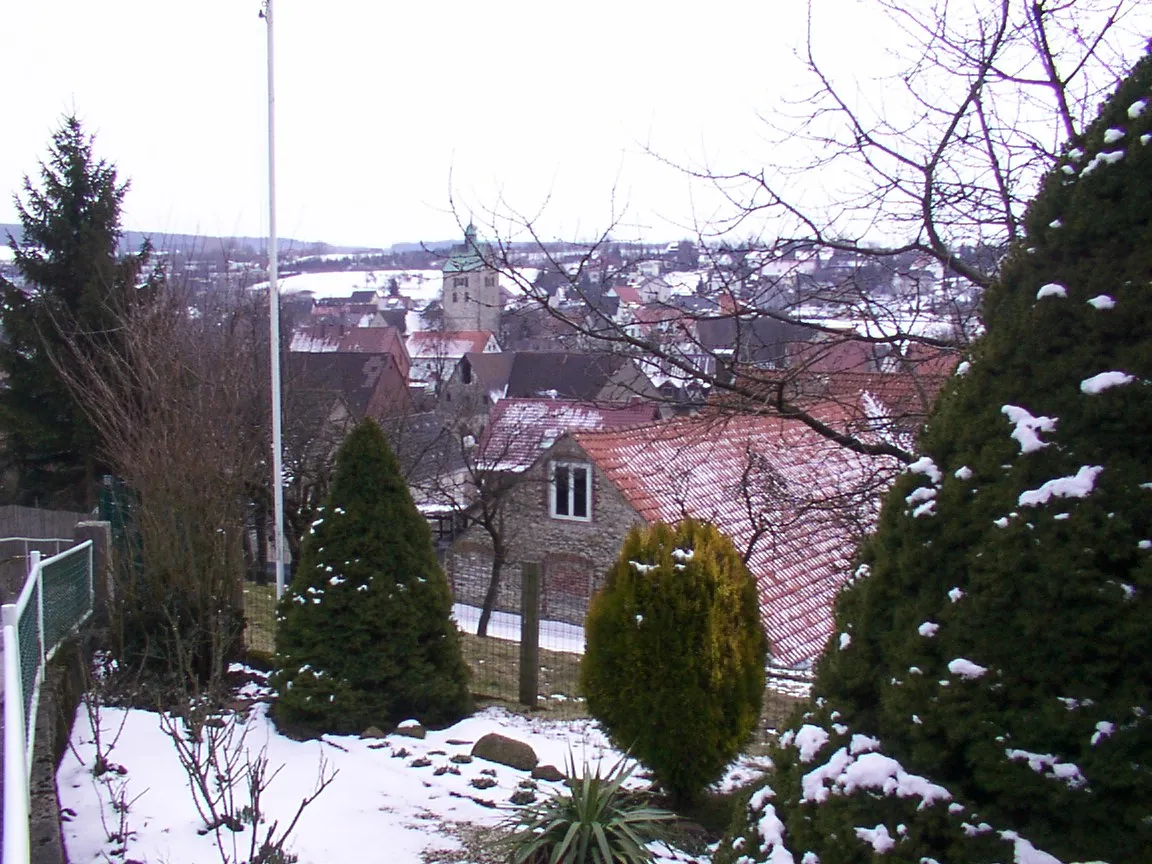 Photo showing: Paderborn: Blick auf das verschneite Neuenbeken im März 2006