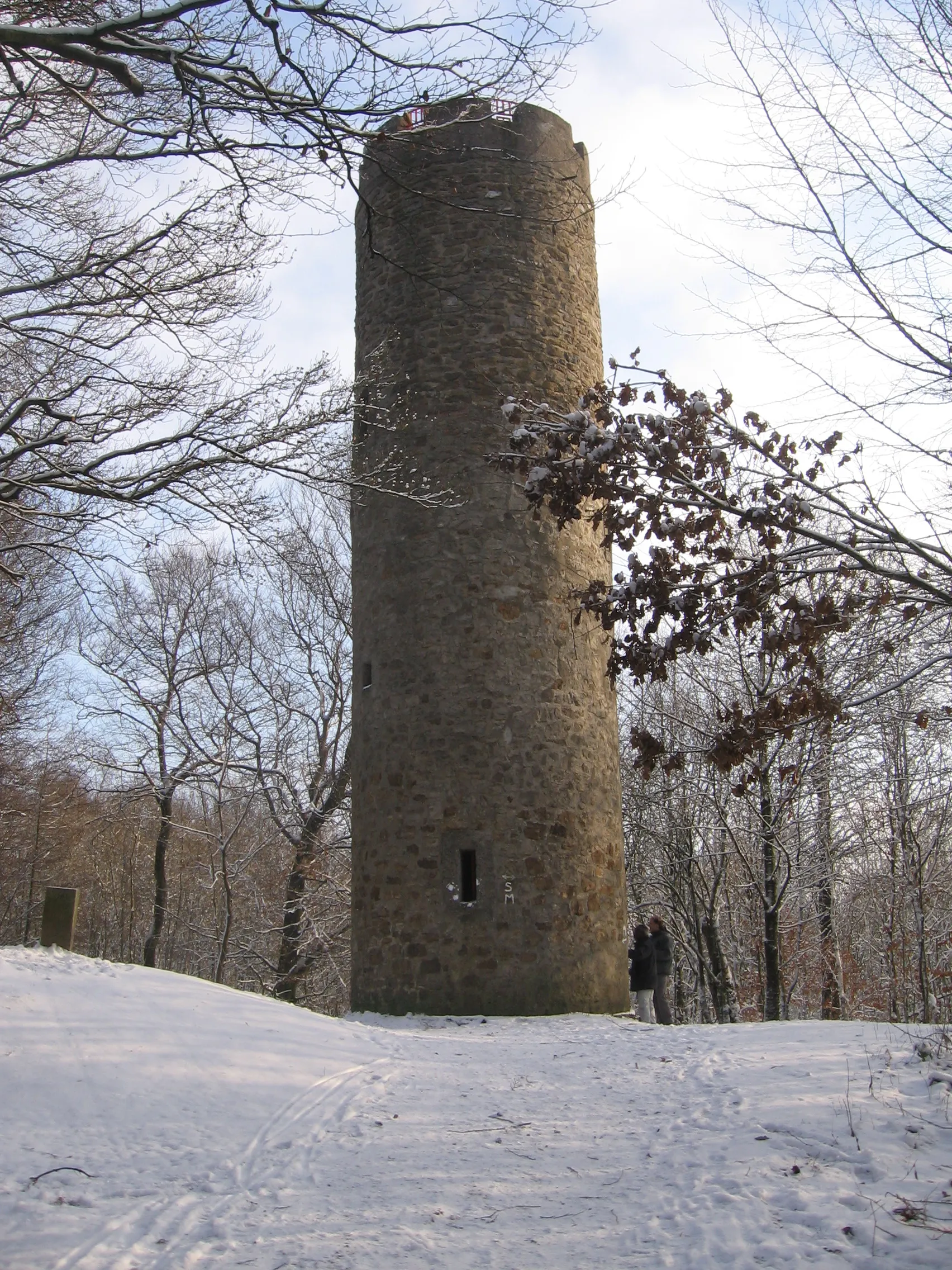 Photo showing: Nonnenstein tower in Wiehengebirge, Germany, near Rödinghausen.