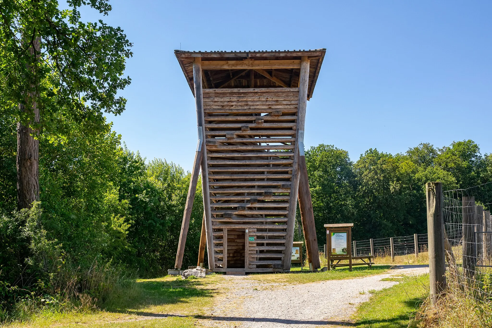 Photo showing: Aussichtsturm Wisent-Turm im Wisentgehege Hardehausen bei Warburg