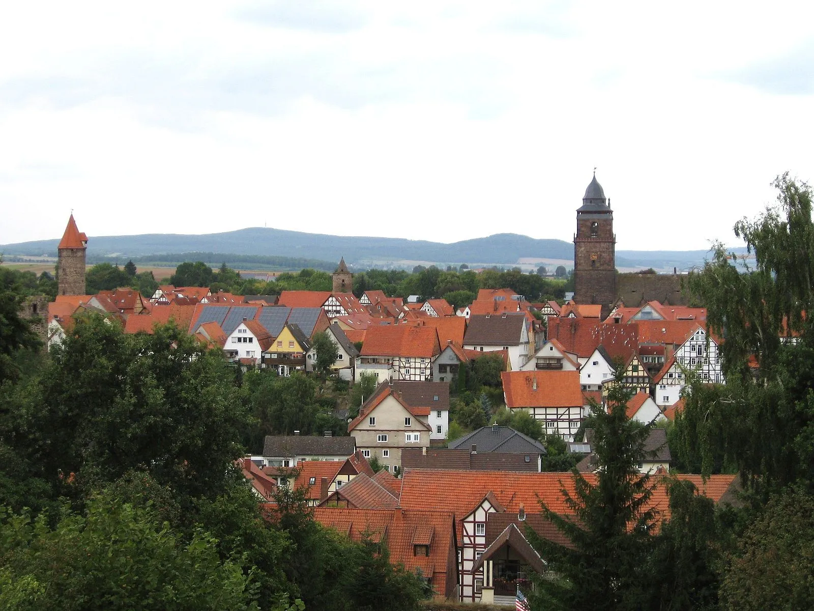Photo showing: Germany / North Hesse / view to Grebenstein