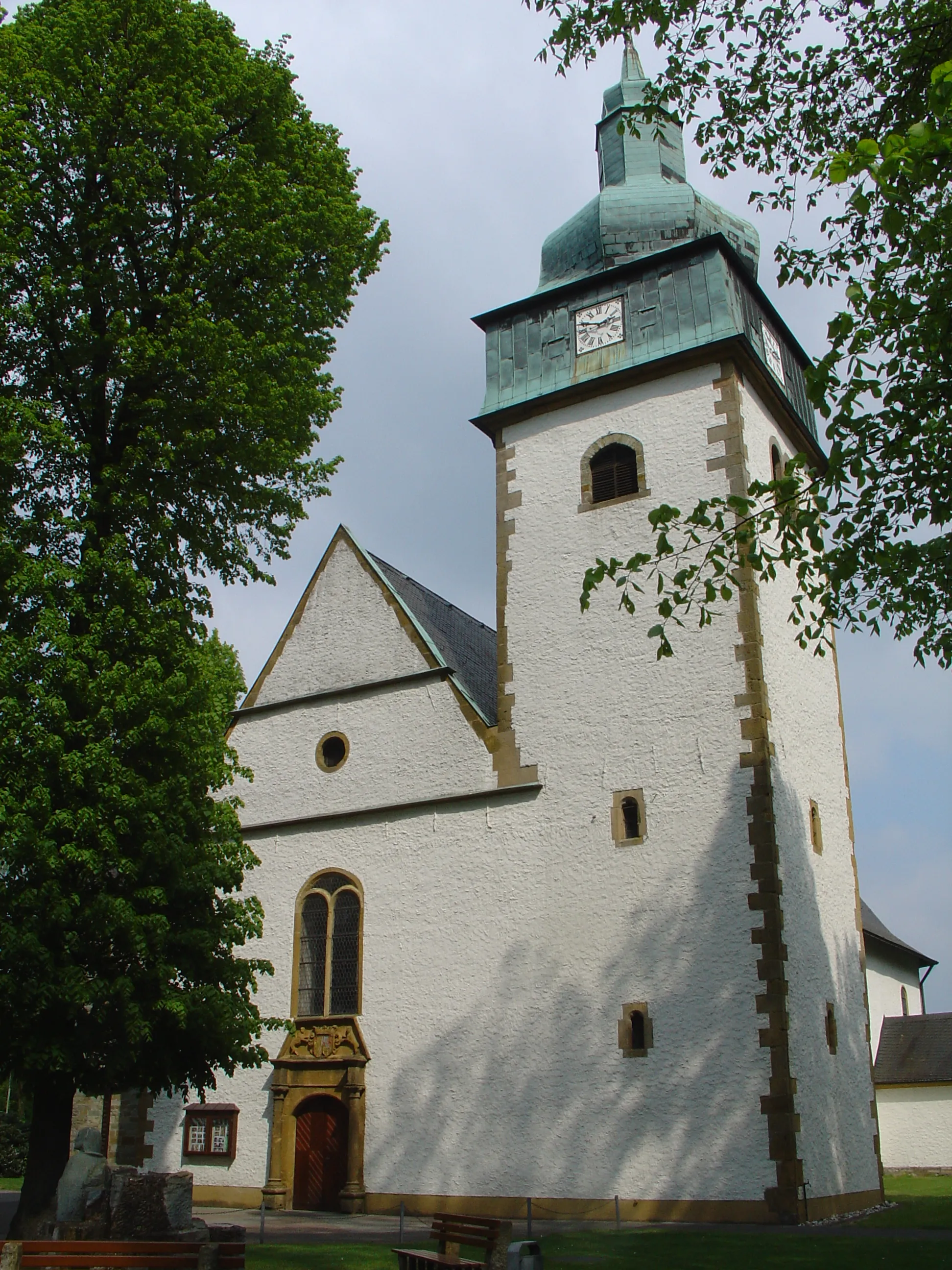 Photo showing: Westwerk von St. Jakobus in Rietberg-Mastholte