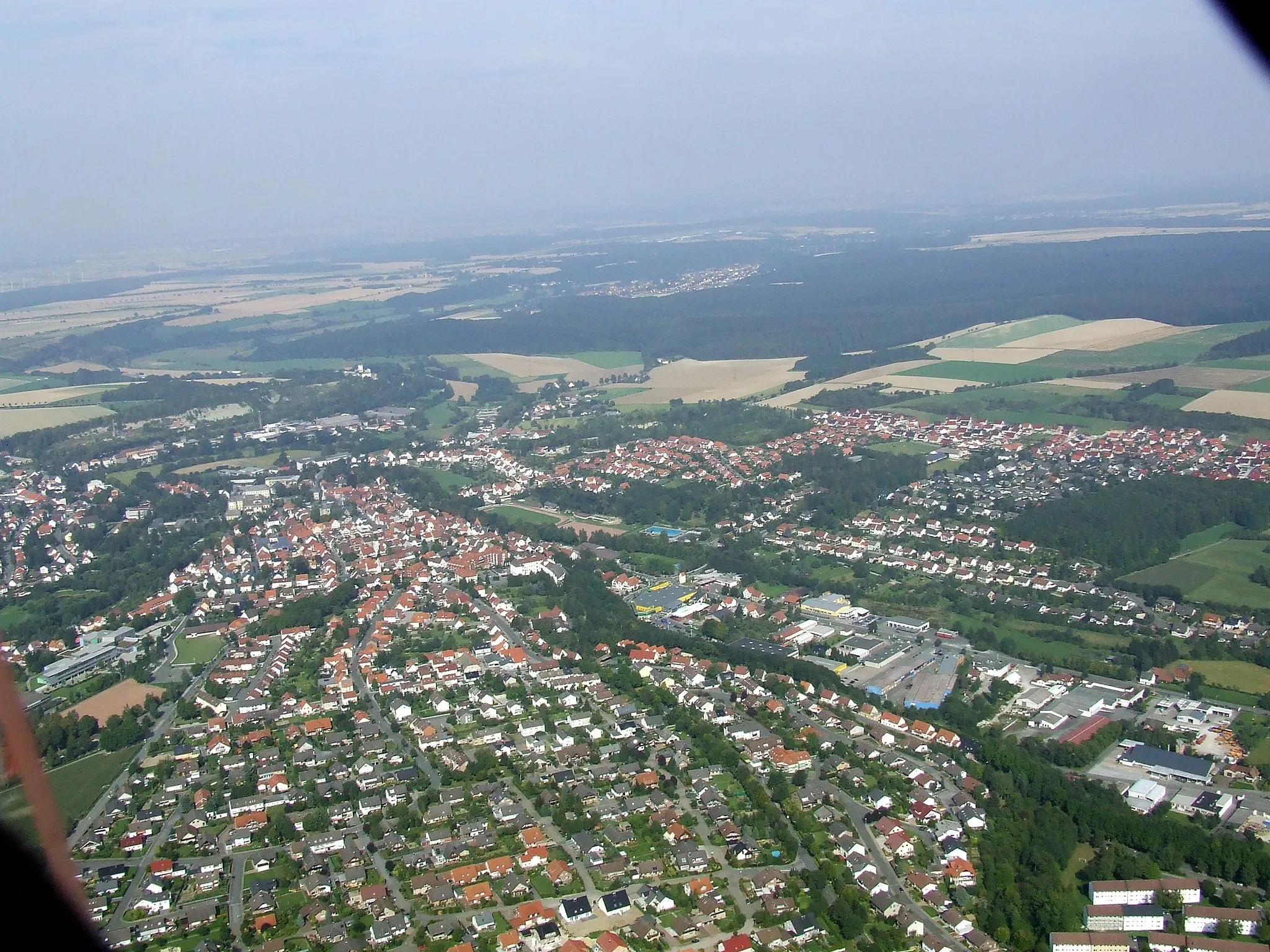 Photo showing: Aerial view over Büren