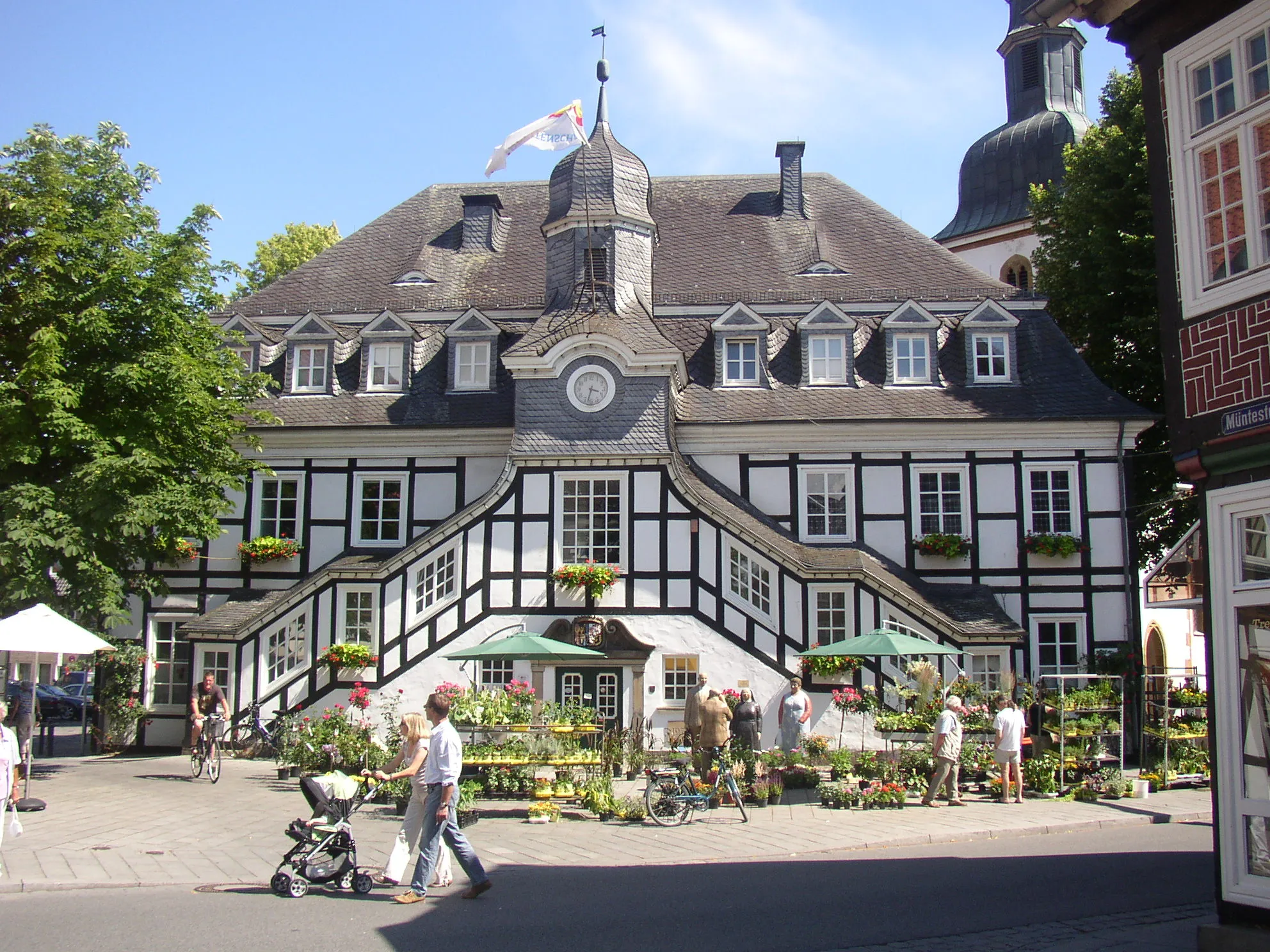 Photo showing: Historic town hall of Rietberg, District of Gütersloh, North Rhine-Westphalia, Germany.