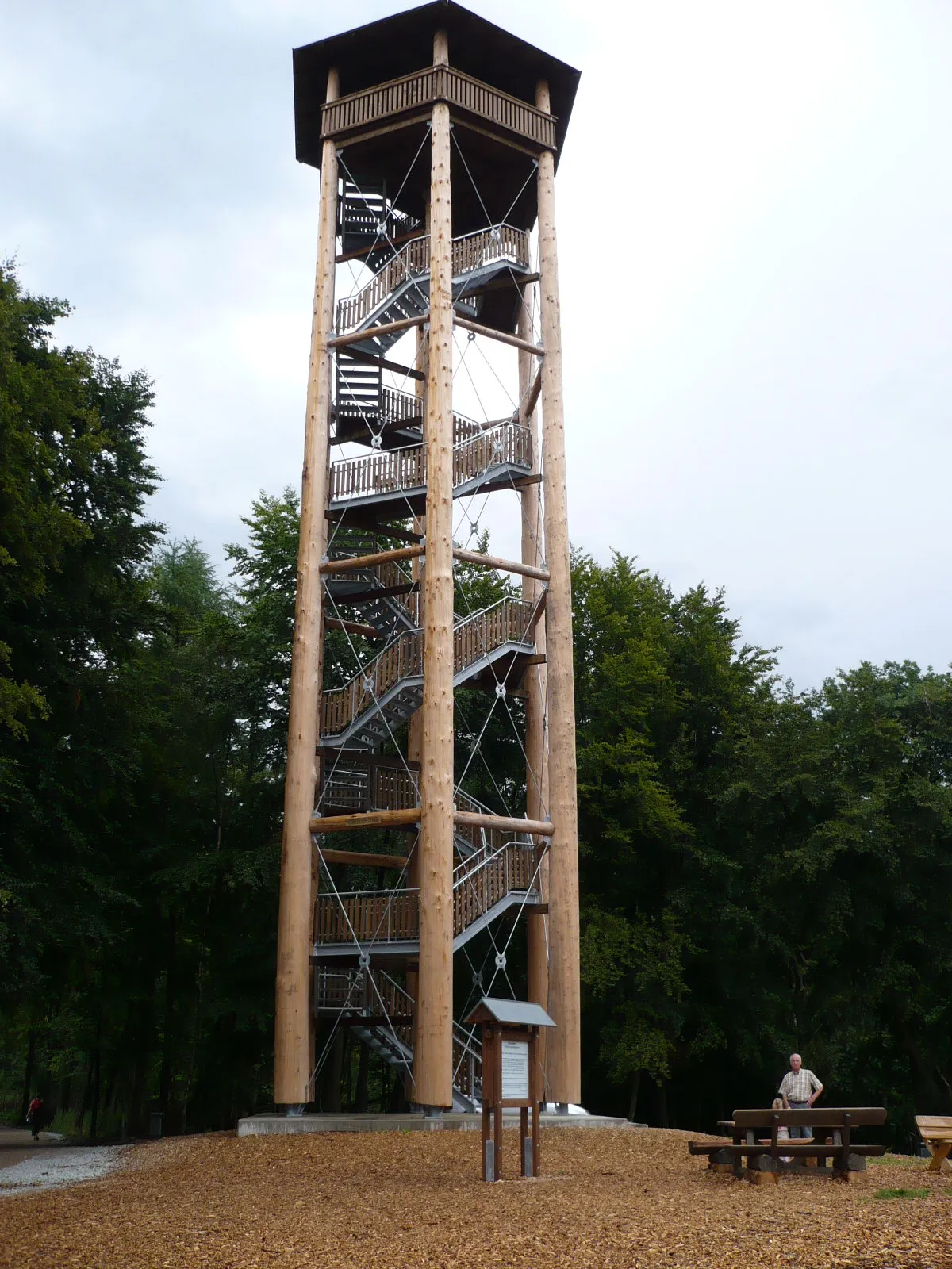 Photo showing: Observation tower Ottoshöhe nearby Melle, Germany