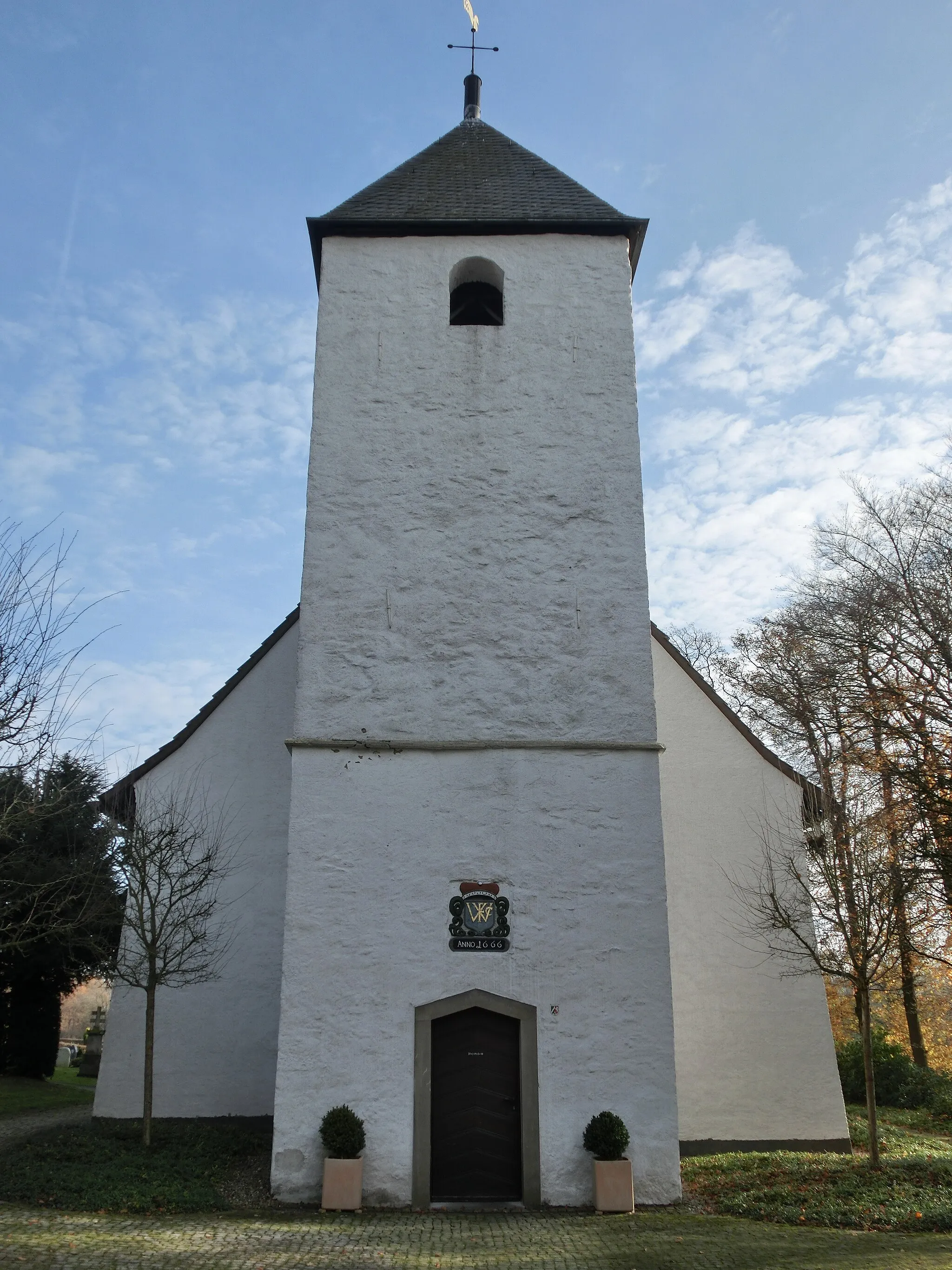 Photo showing: Deutschland - Nordrhein-Westfalen - Kreis Herford - Vlotho - Exter: Evangelische Kirche - Kirchturm