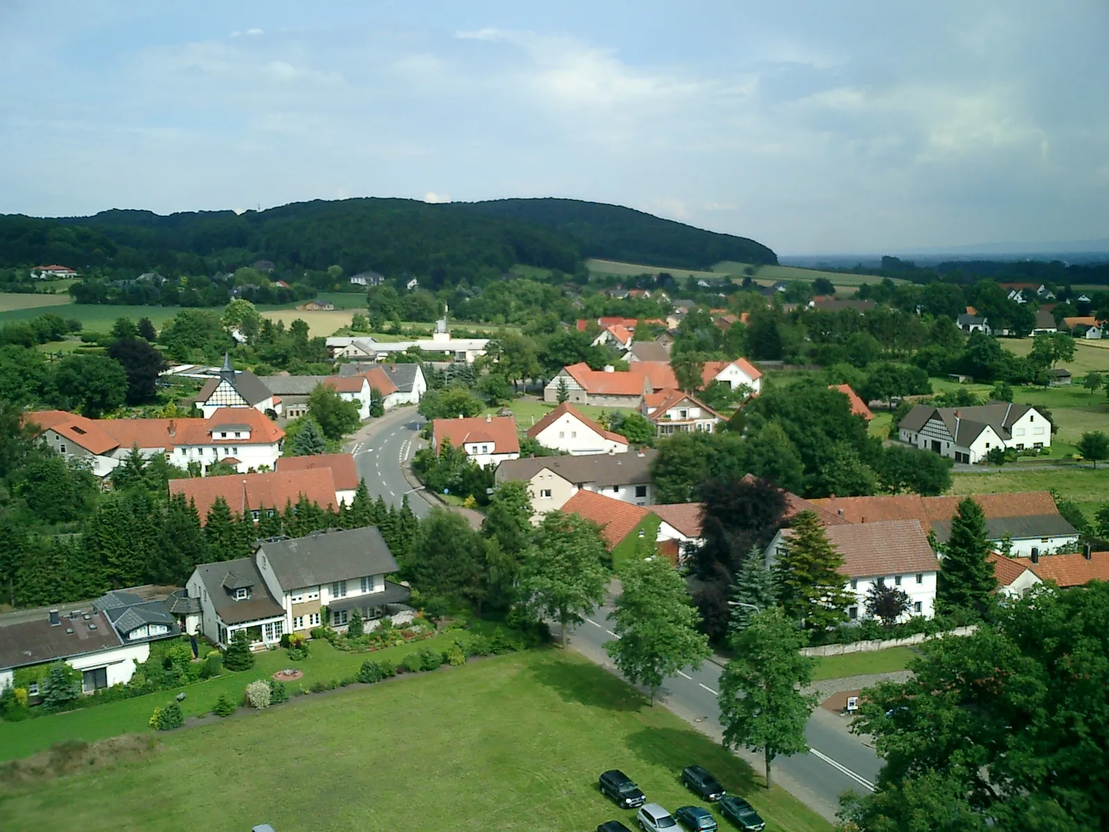 Photo showing: Haldem in nordöstlicher Richtung von oben