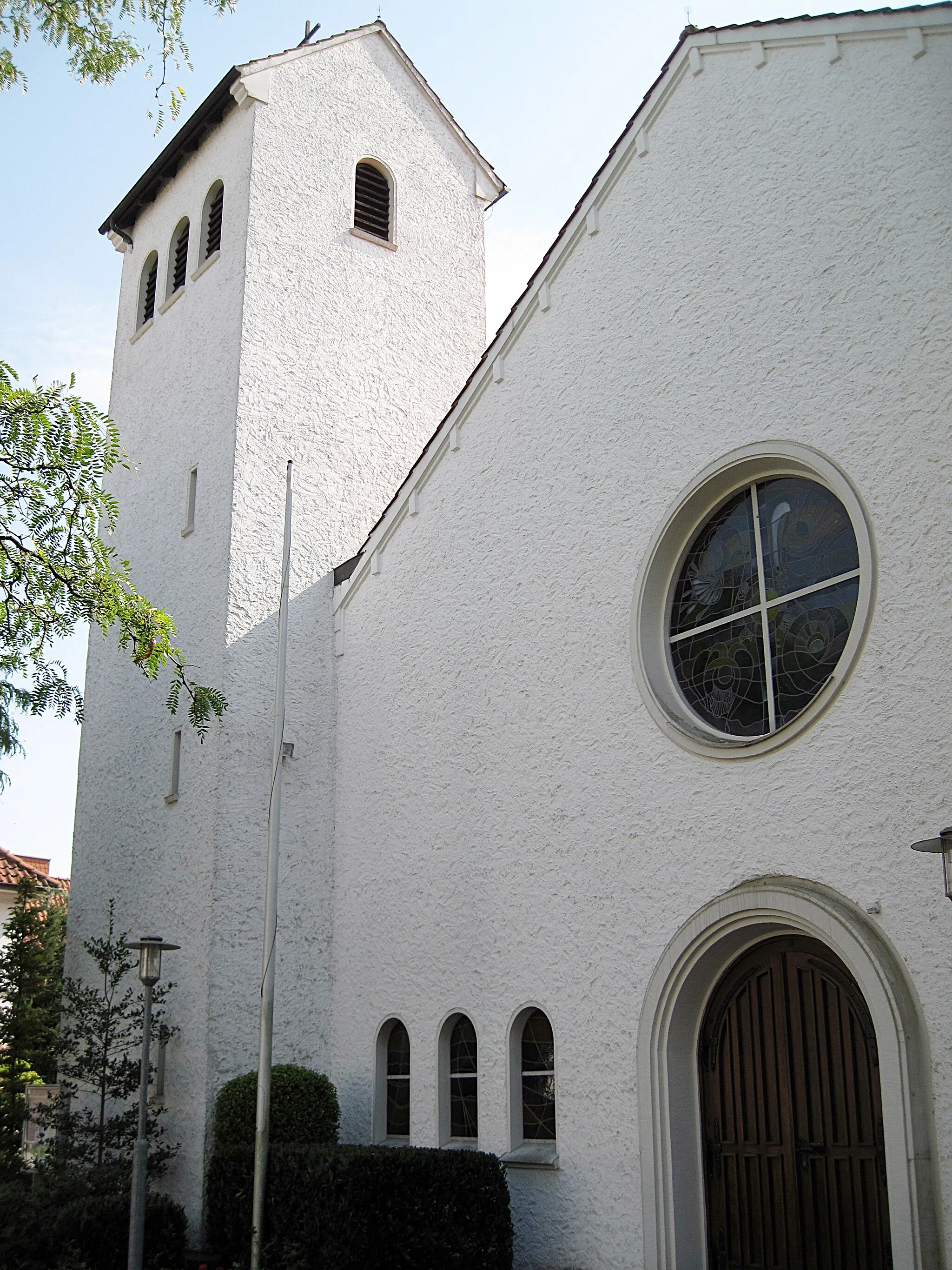 Photo showing: Bad Rothenfelde, katholische Kirche, Turmansicht