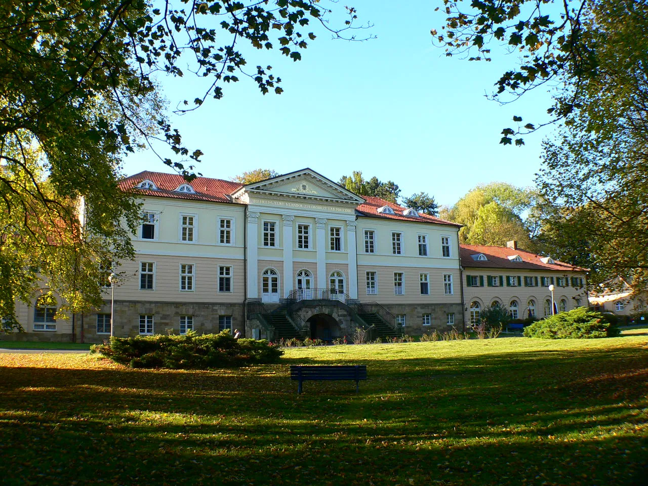 Photo showing: Schloss Beberbeck, Gartenfront, in Hofgeismar-Beberbeck im Landkreis Kassel, Hessen, Deutschland