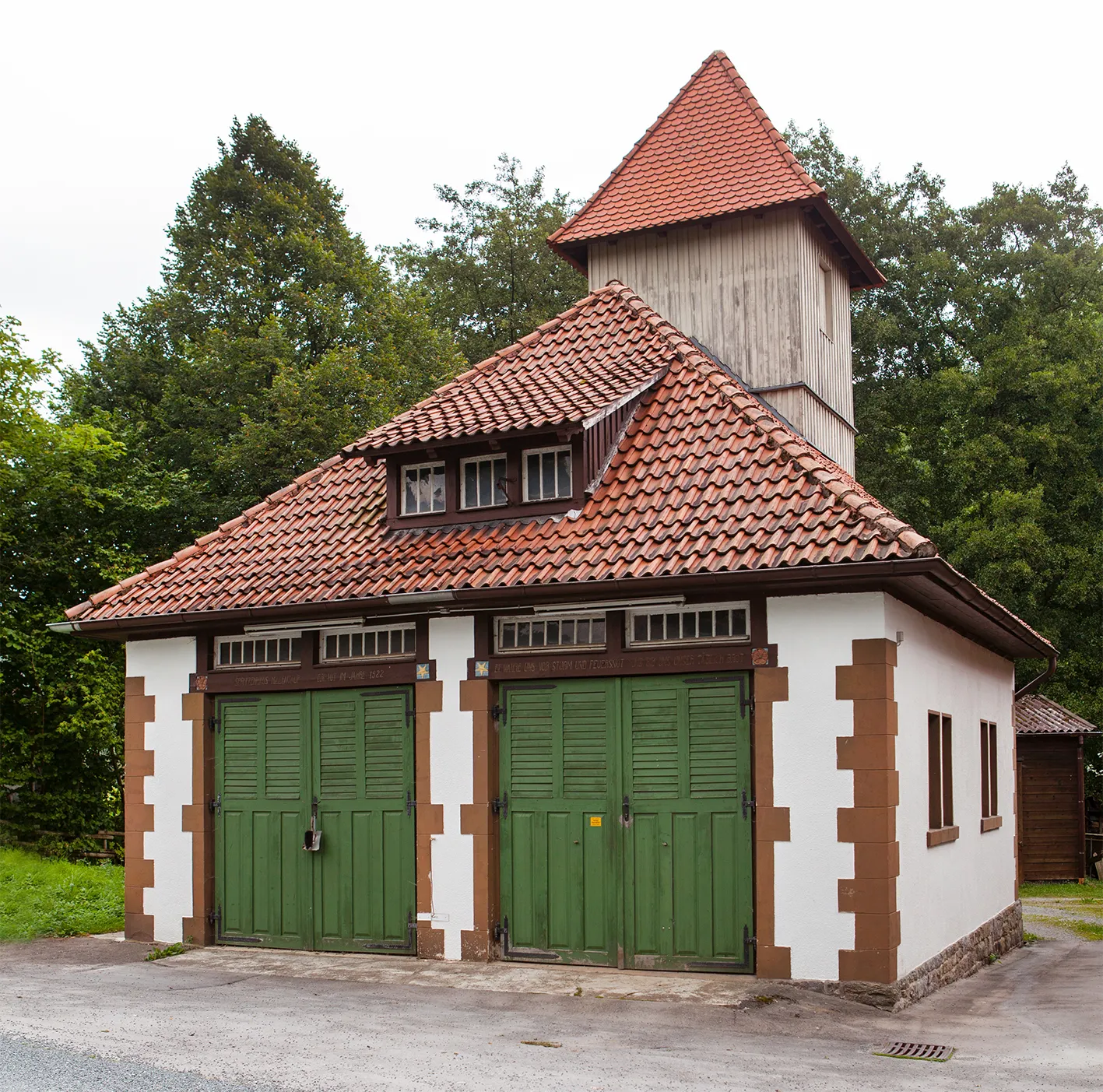Photo showing: Feuerwehrgerätehaus in Hillentrup (Dörentrup)