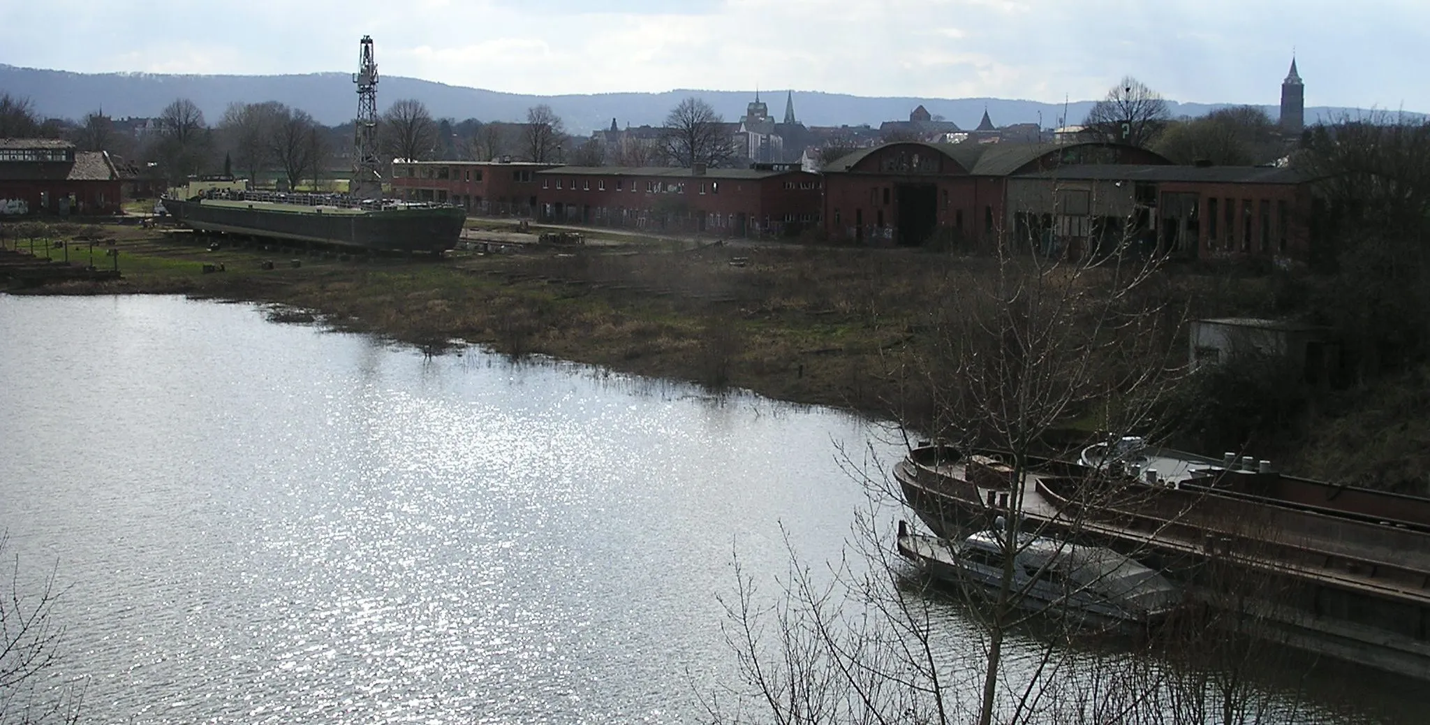 Photo showing: Die Weserwerft im ostwestfälischen Minden