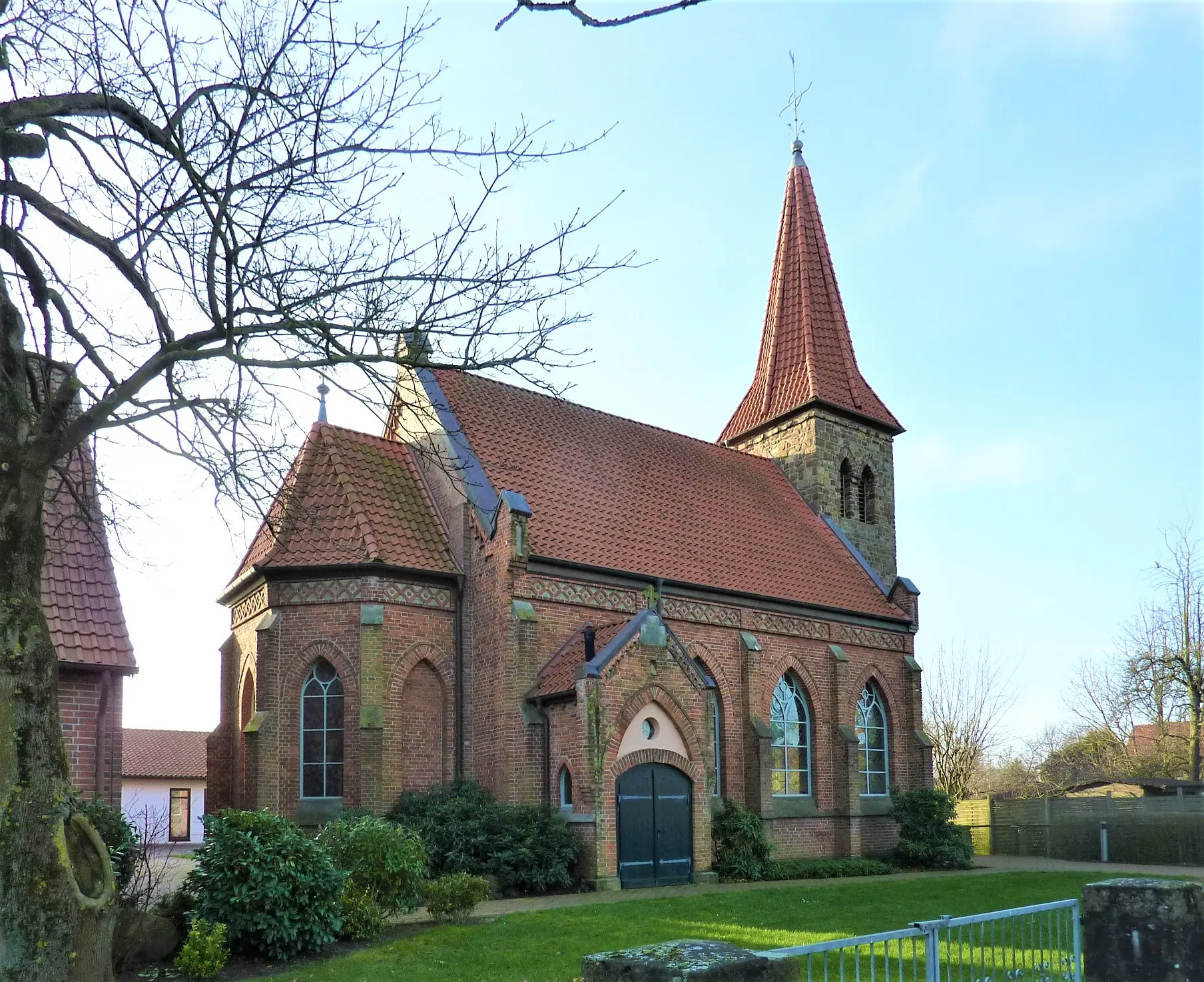 Photo showing: Dreieinigkeitskirche (Bad Essen-Rabber)