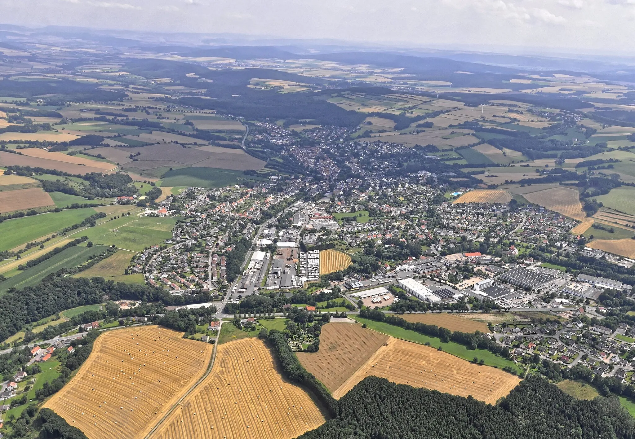 Photo showing: Bilder vom Flug Nordholz-Hammelburg 2015: Bösingfeld