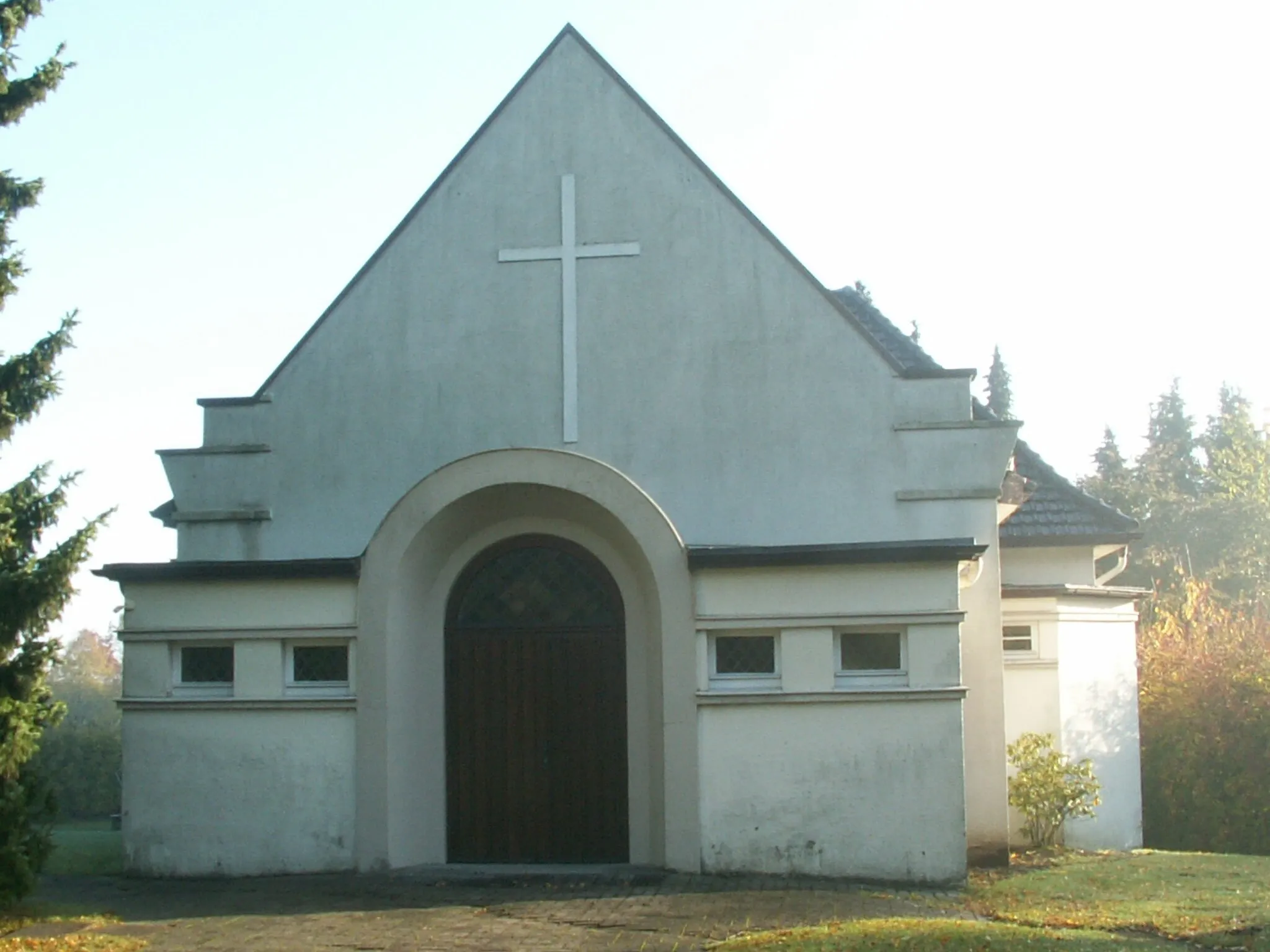 Photo showing: Trinitatiskirche in Falkendiek, Stadt Herford, Ansicht von Westen