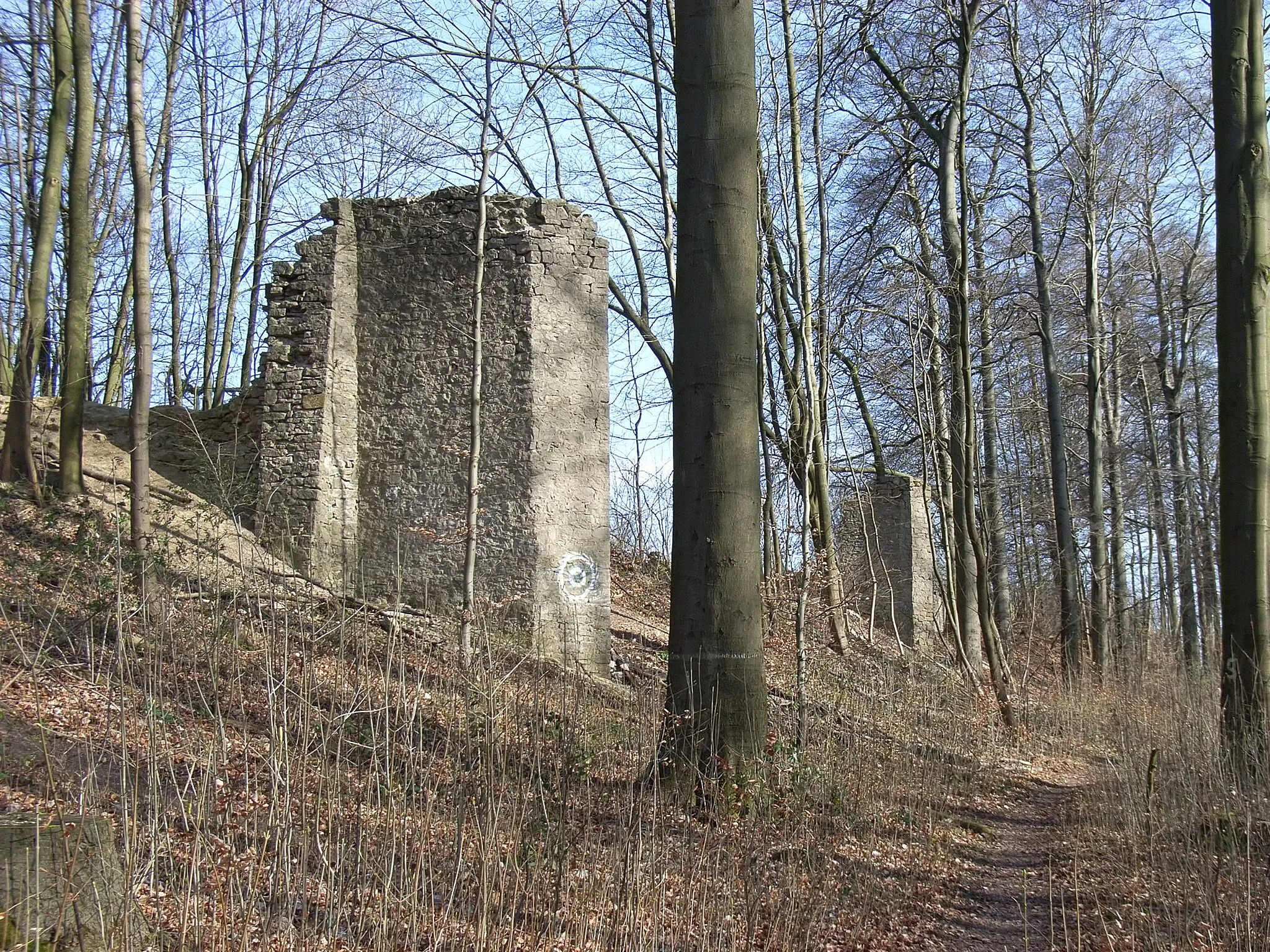 Photo showing: Bielefeld, Deutschland: Ruinen auf dem Johannisberg.