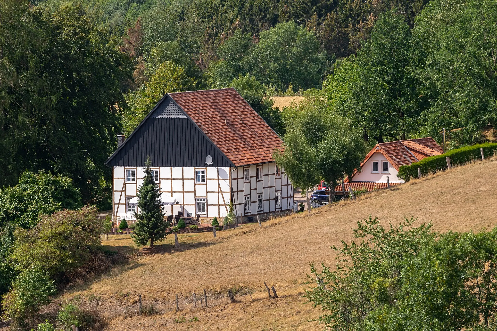 Photo showing: Landschaft bei Kalletal-Heidelbeck
