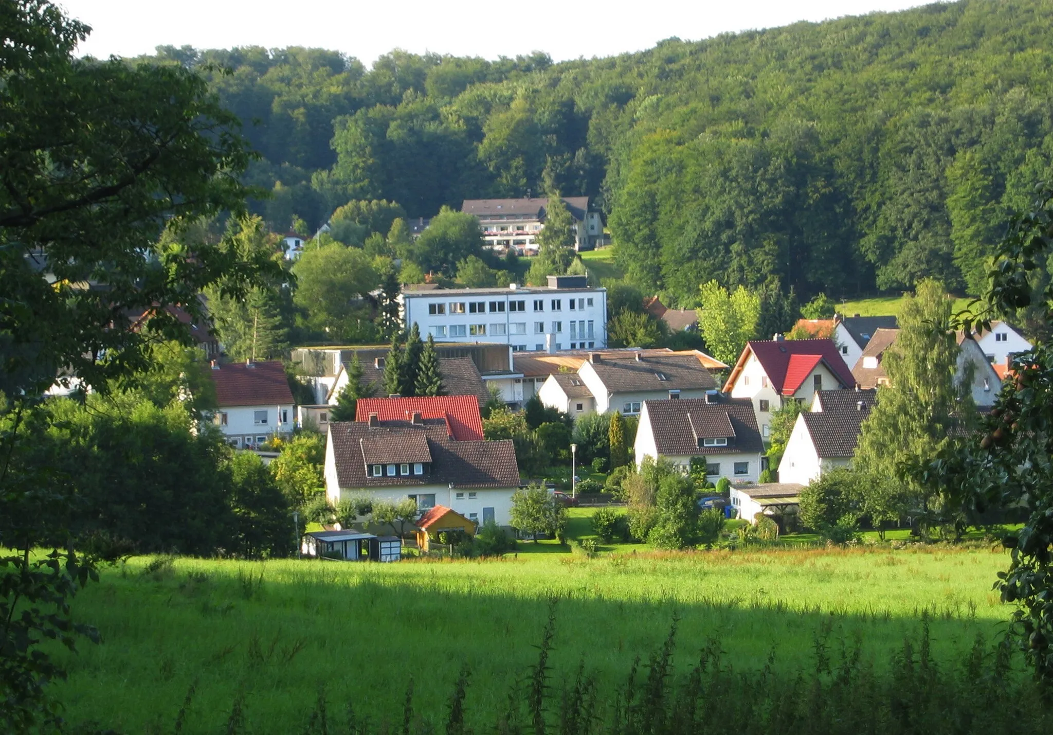 Photo showing: Blick von Süden auf Siebenstern, Bad Driburg, Deutschland.