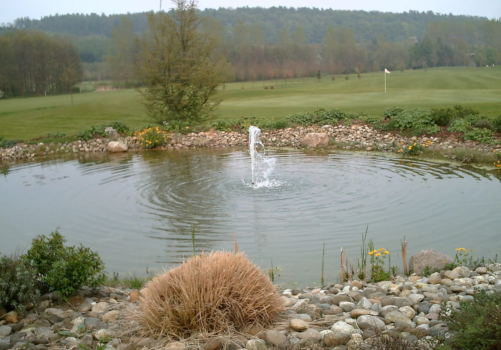 Photo showing: View from the terrace of the golfclub in Bad Driburg, Germany