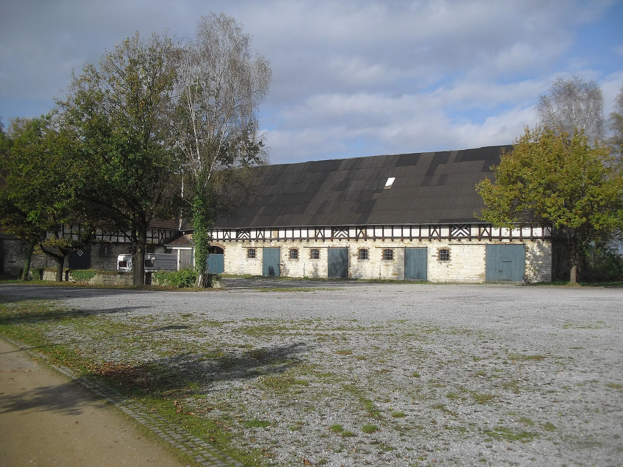Photo showing: Winkelscheune der Dreckburg in Salzkotten
