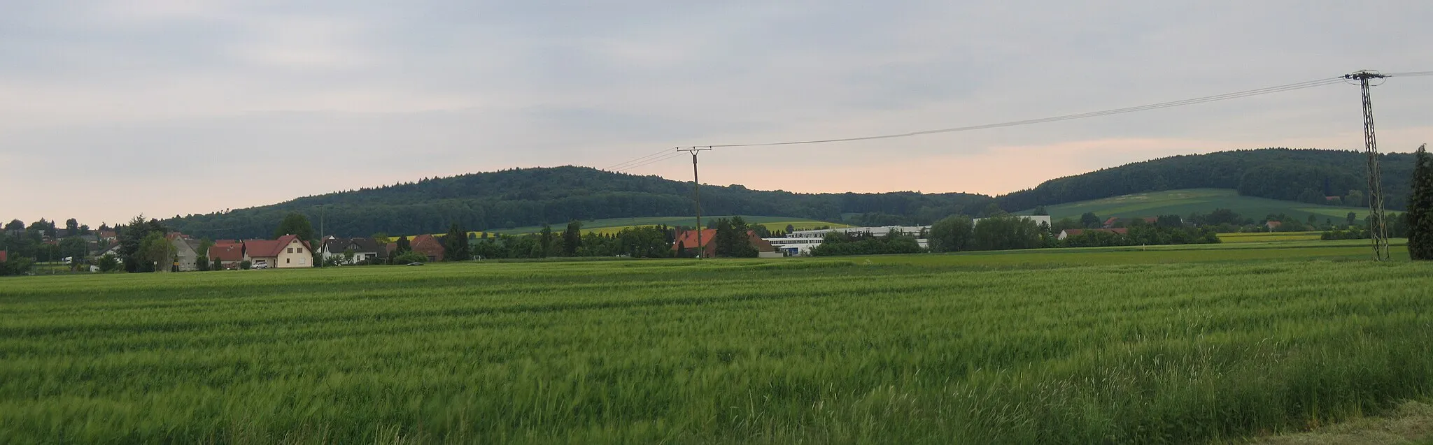 Photo showing: Wiehengebirge mountains in Preußisch Oldendorf, District of Minden-Lübbecke, North Rhine-Westphalia, Germany.