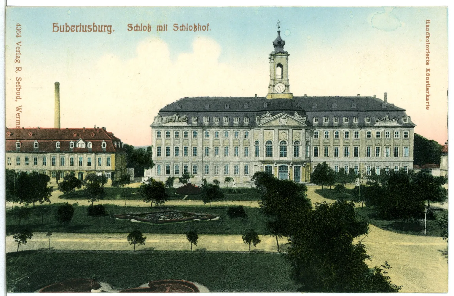 Photo showing: Hubertusburg; Schloß mit Schloßhof