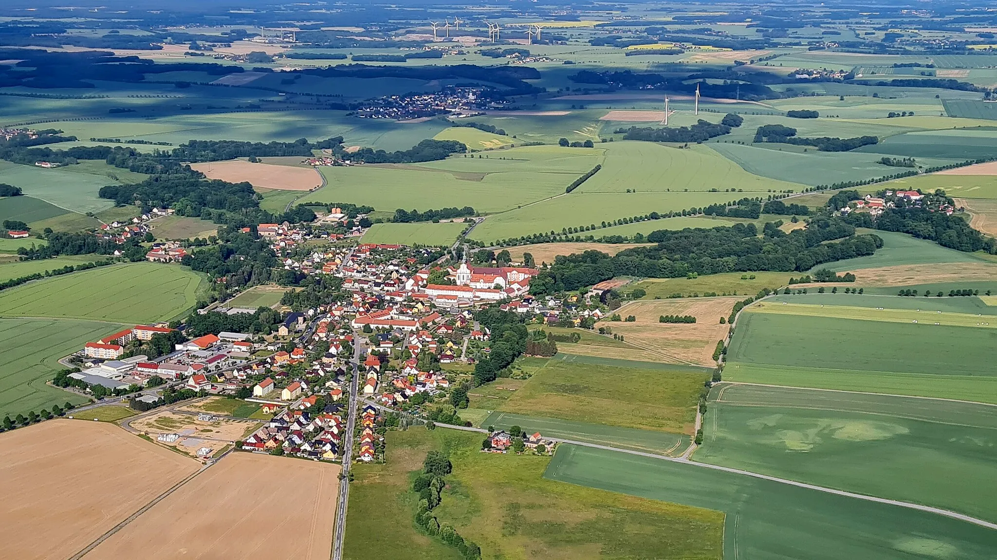 Photo showing: Luftbild vom Kloster St. Marienstern in Panschwitz-Kuckau