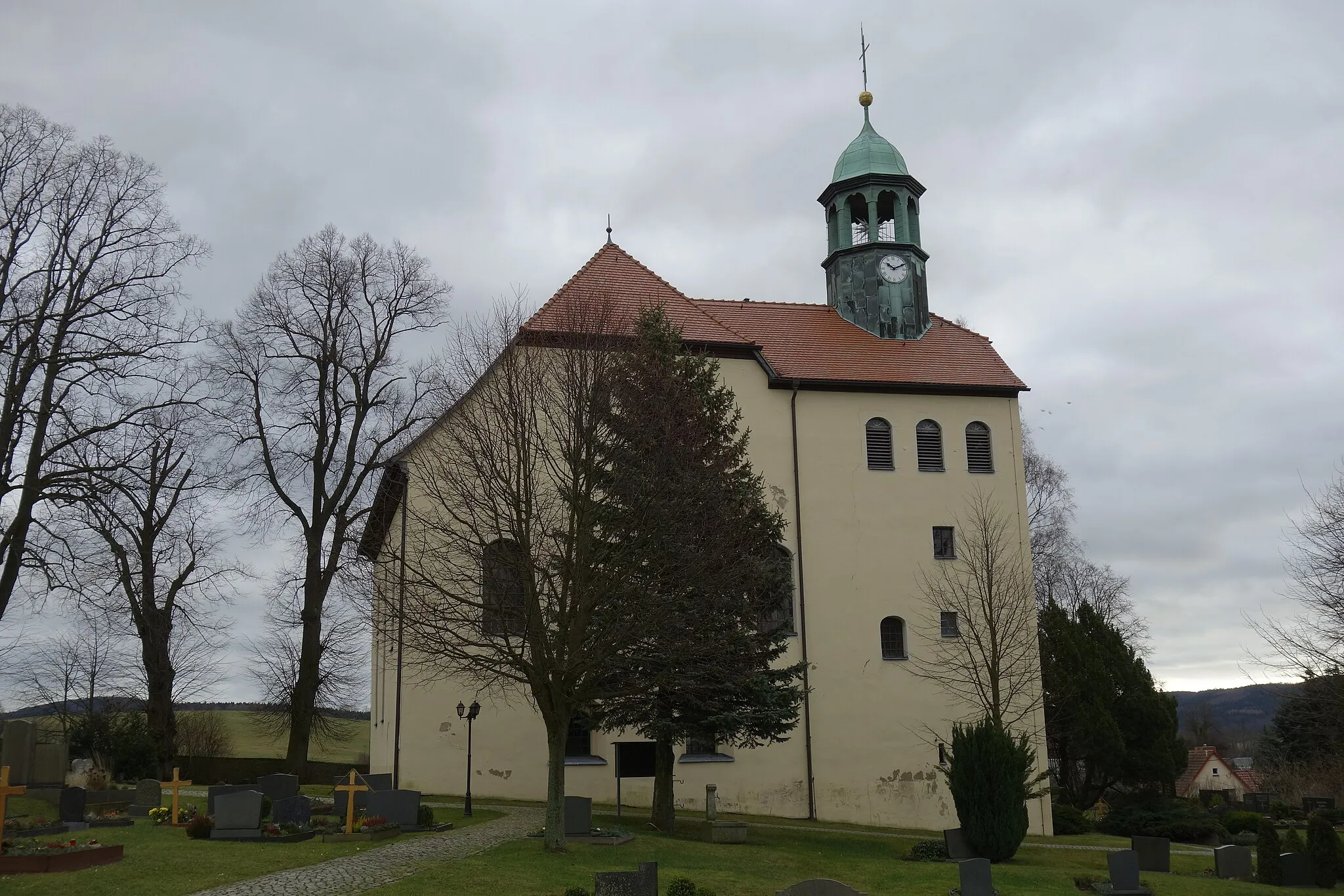 Photo showing: Kirche Oberottendorf Januar 2018 (1)