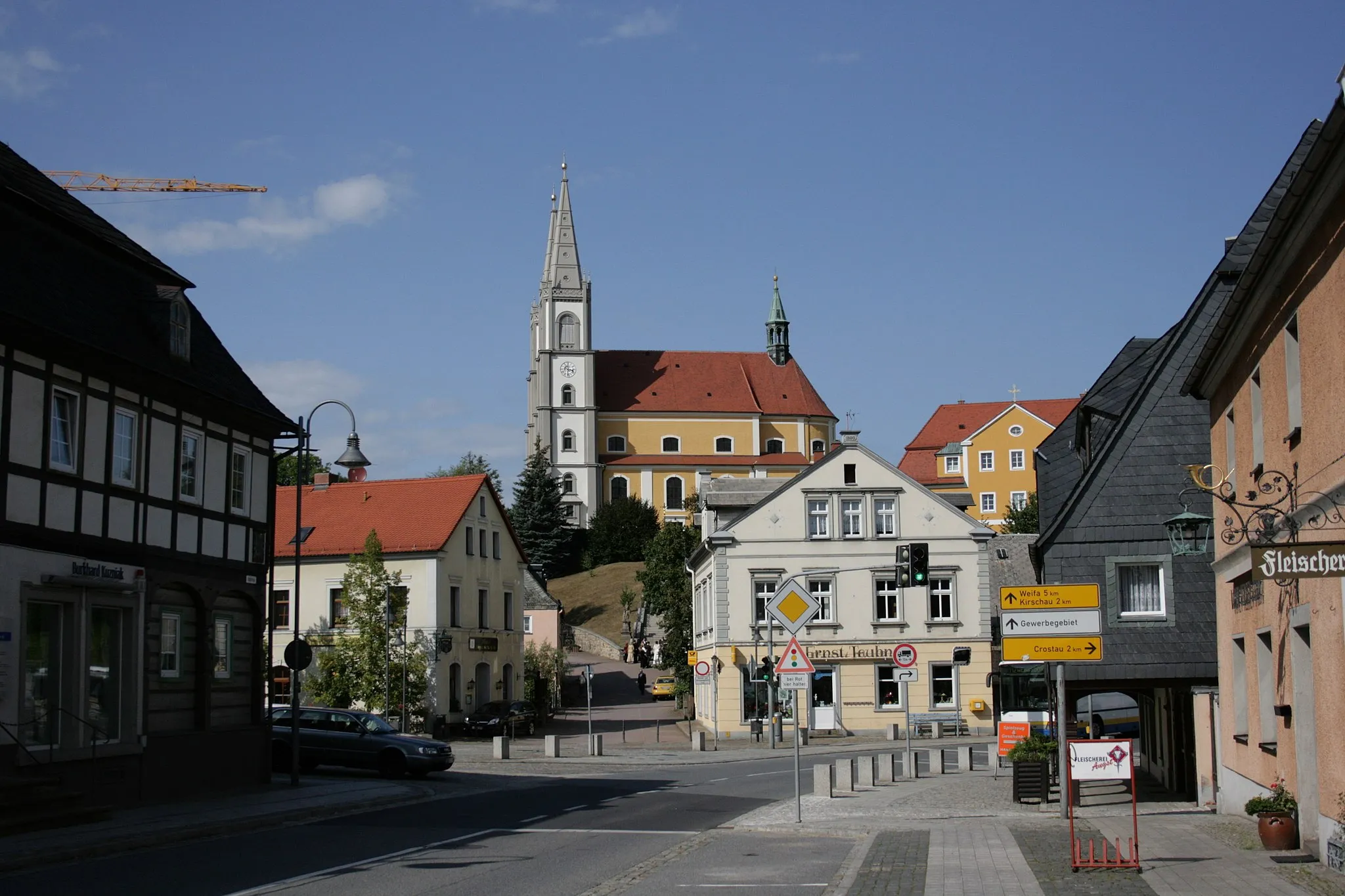 Photo showing: Hauptstraße in Schirgiswalde