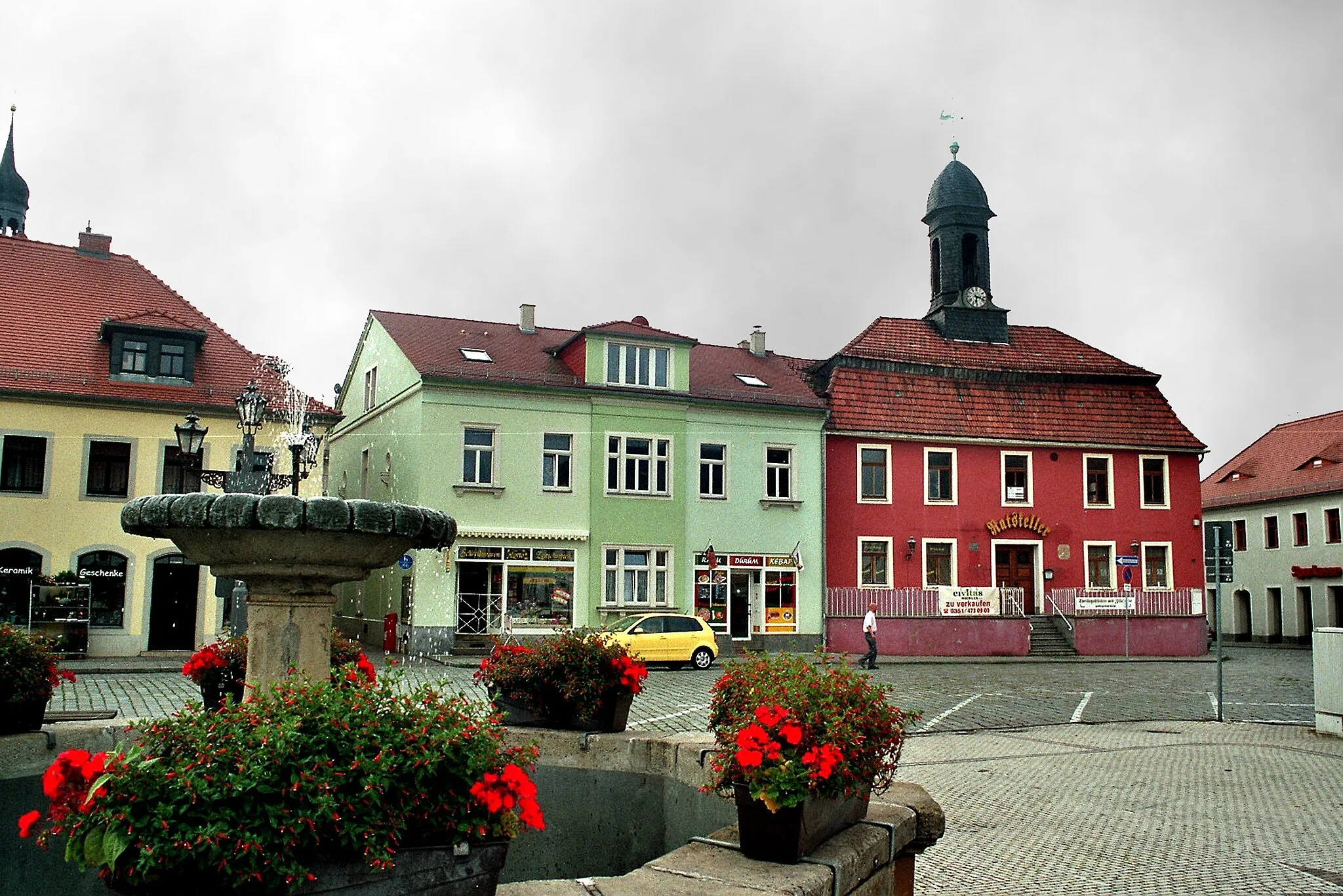 Photo showing: Radeburg, the town square