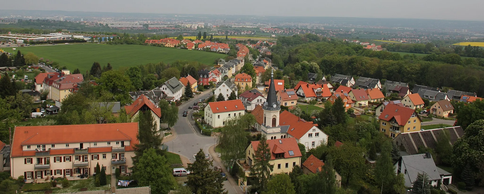 Photo showing: view over Bannewitz