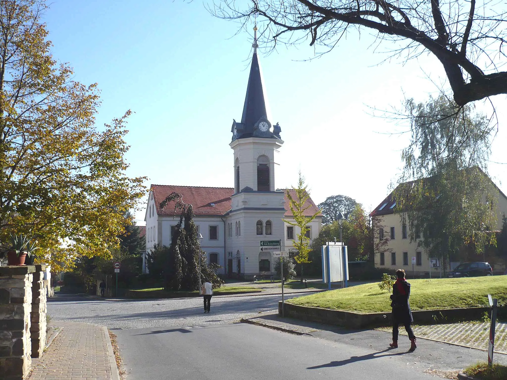 Photo showing: Evangelische Kirche in Bannewitz bei Dresden