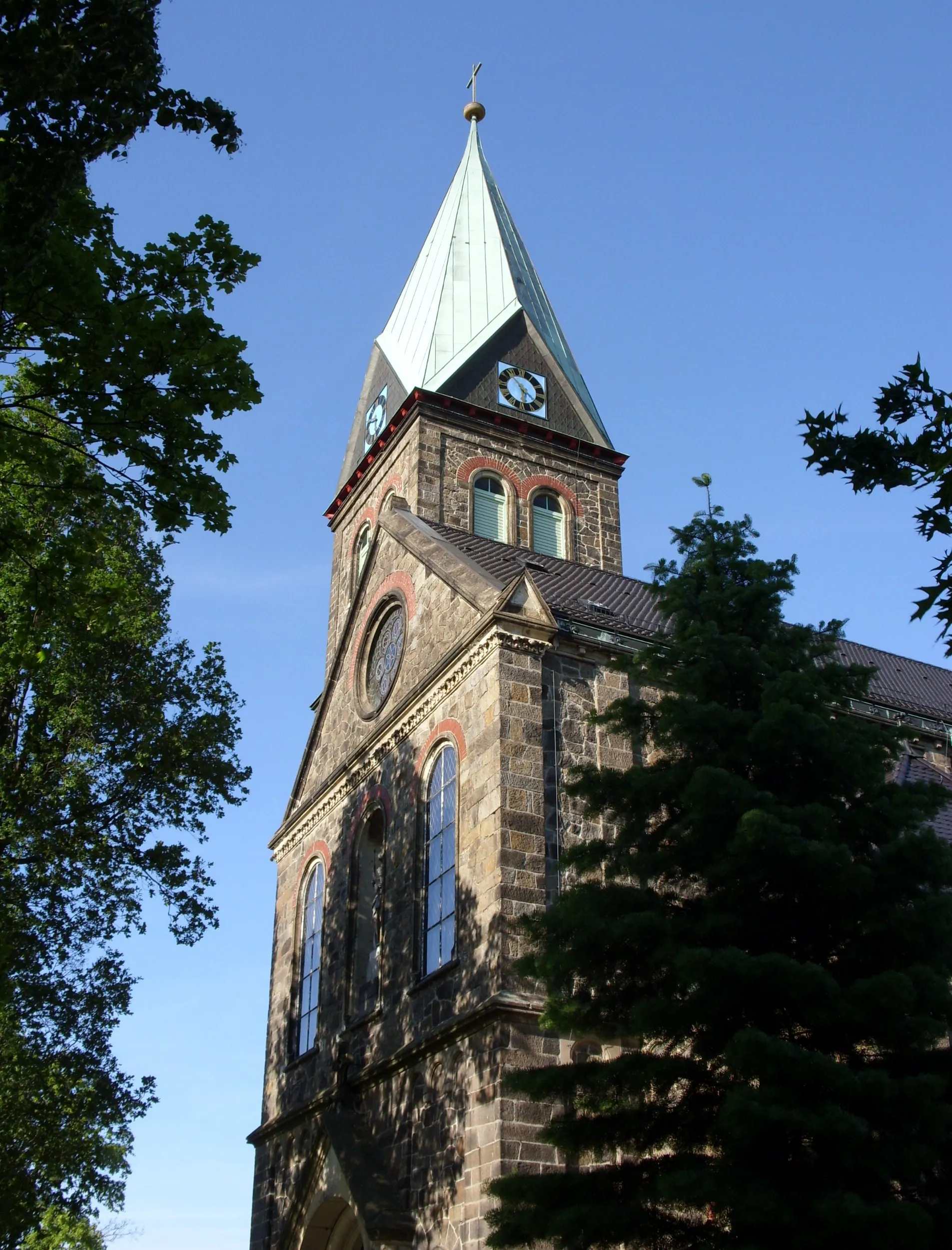 Photo showing: Church in Radibor (sorbian Radwor, Bautzen district).