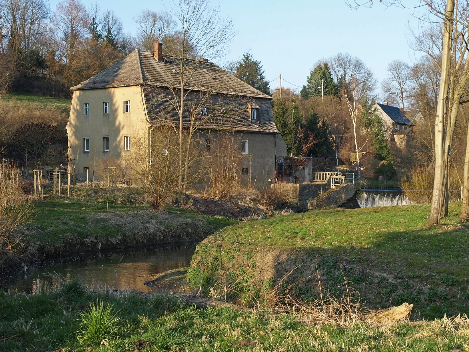 Photo showing: ehemalige Wassermühle in Glossen