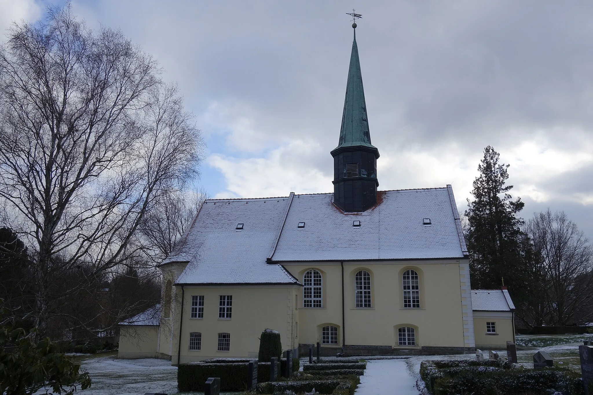 Photo showing: Kirche Rennersdorf Januar 2018 (1)